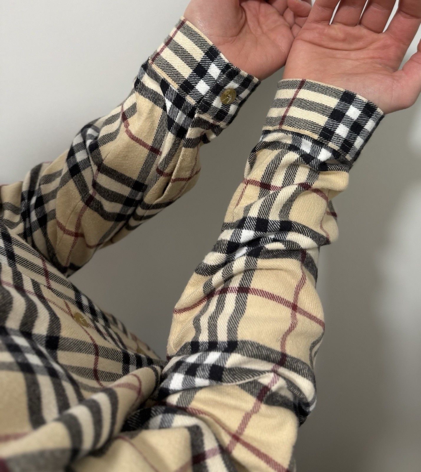 Burberry Vintage Burberry London Shirt Nova Check Long Sleeve y2k Size XL / US 12-14 / IT 48-50 - 12 Thumbnail