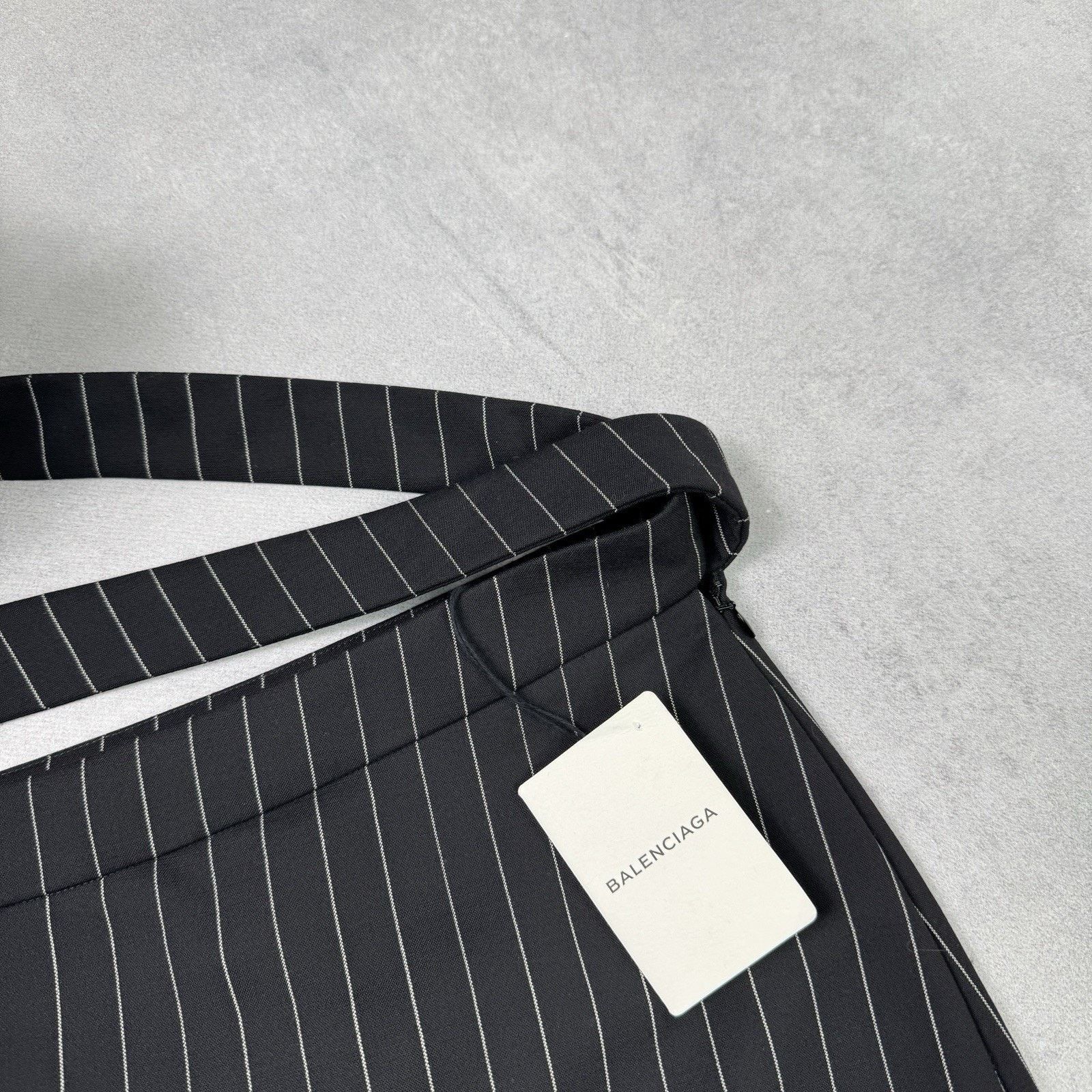 Balenciaga Balenciaga New Midi Striped Skirt Black Size 40 Size 28" / US 6 / IT 42 - 3 Thumbnail