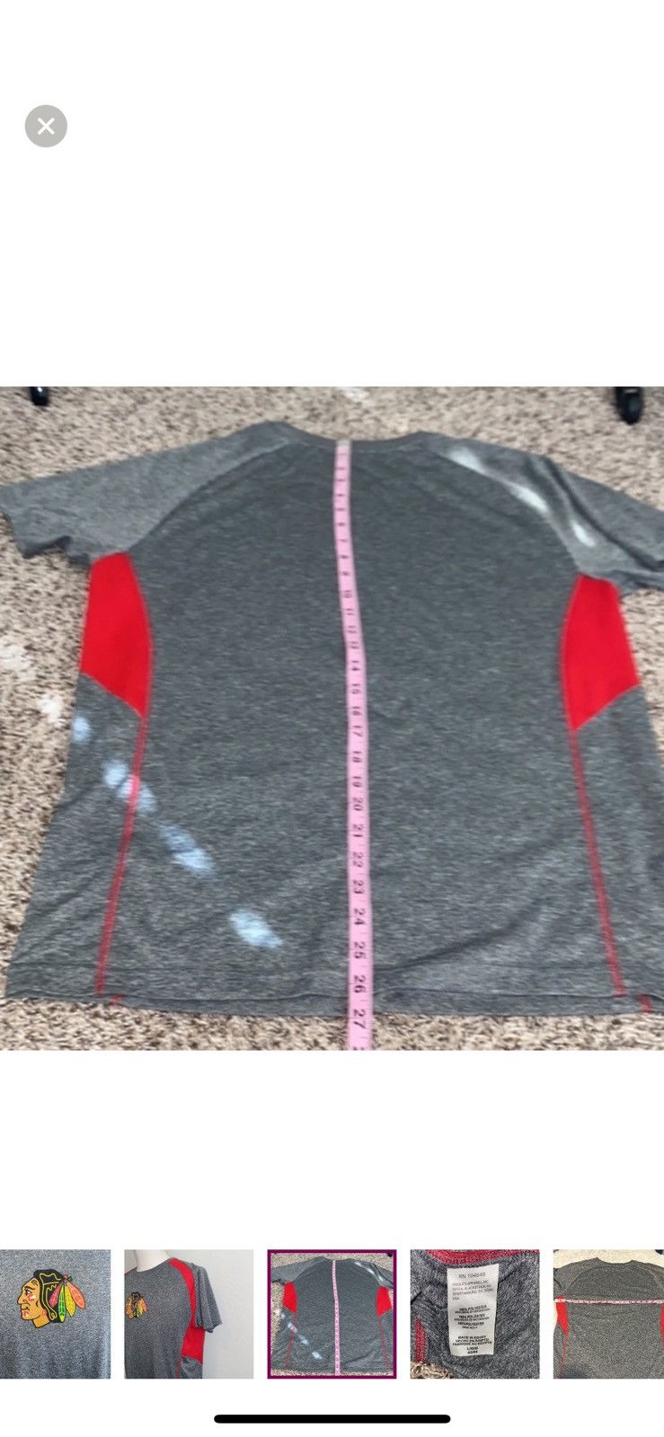 NHL NHL large Chicago Blackhawks athletic tee Size US L / EU 52-54 / 3 - 2 Thumbnail