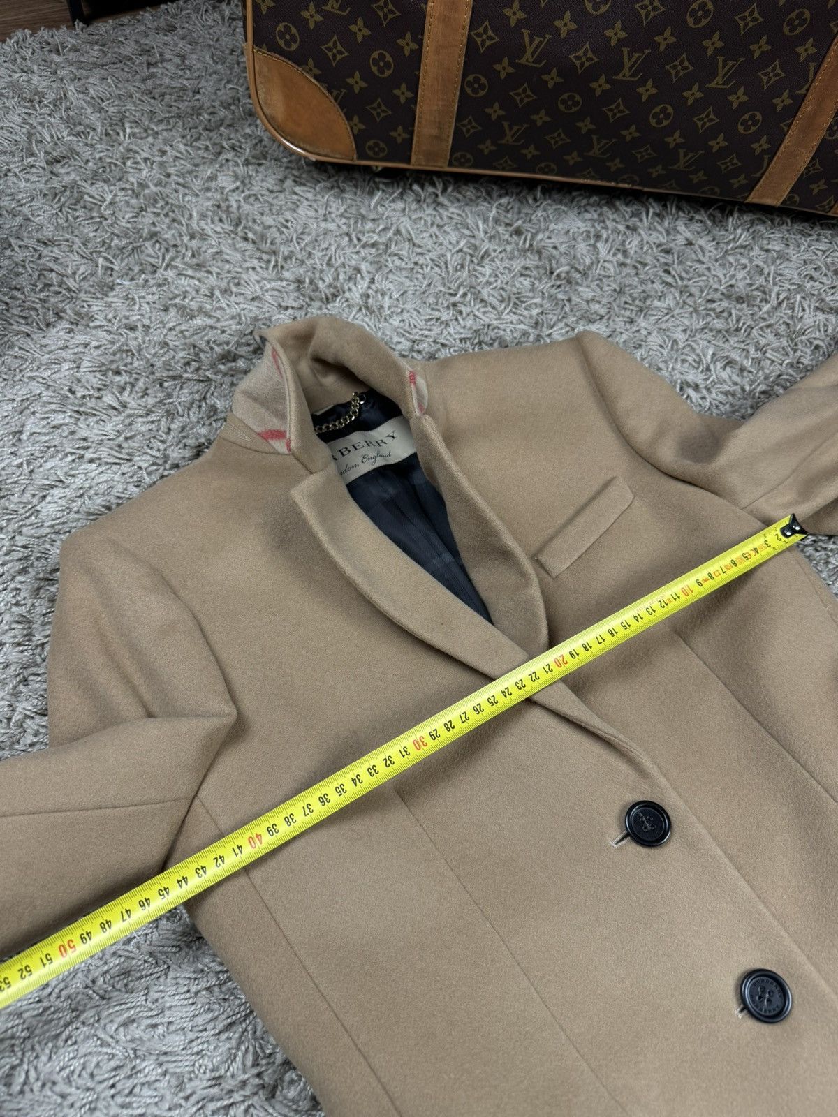Burberry Cashmere coat Burberry Camel original streetwear luxury item Size S / US 4 / IT 40 - 5 Thumbnail