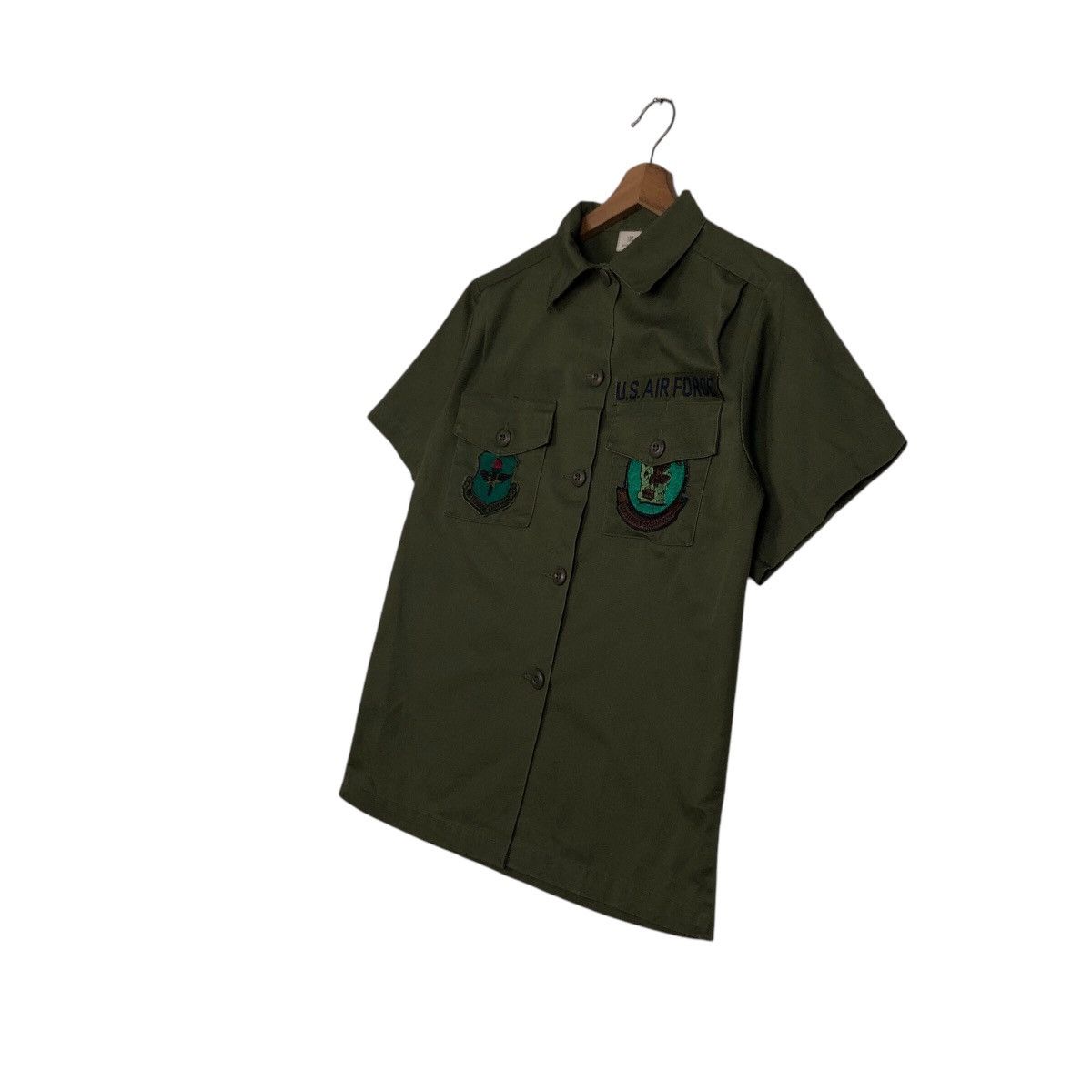 Vintage 📌Vintage OG-507 Shirt Jacket Military US Air Force Size US M / EU 48-50 / 2 - 3 Thumbnail