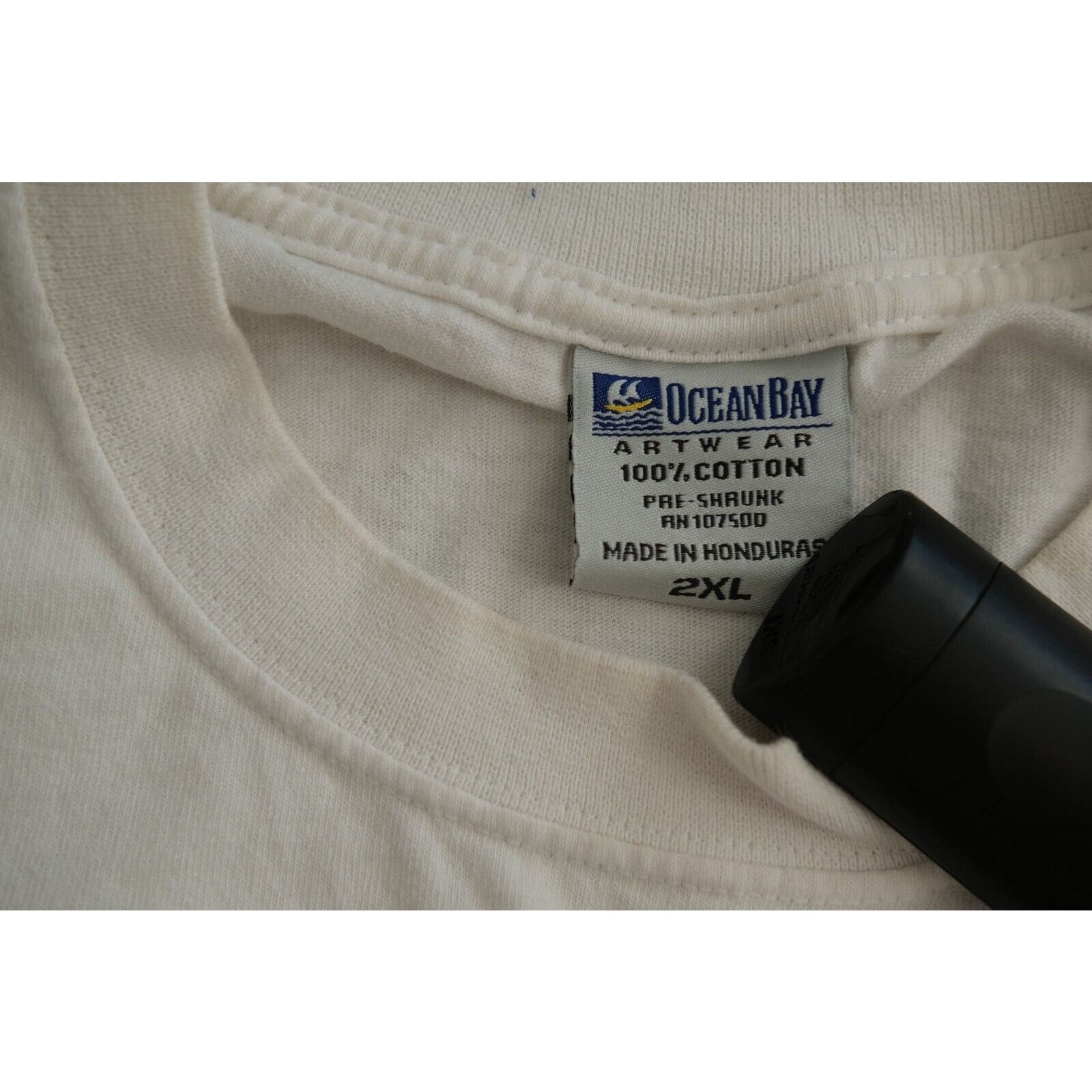 Other Vintage Ocean Bay No Swagger Jacking Drip Shirt Large White Size US L / EU 52-54 / 3 - 3 Thumbnail