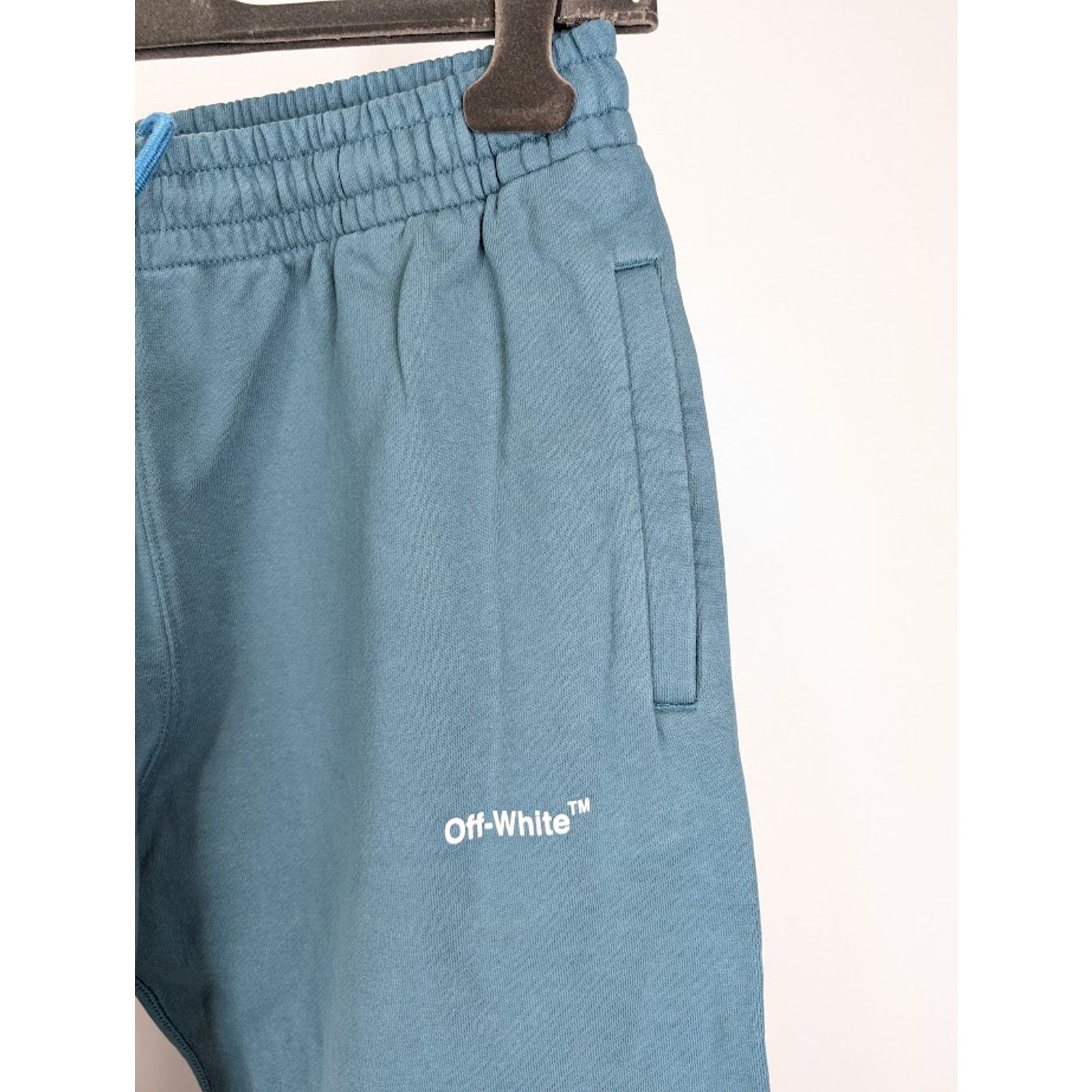 Off-White o1rshd1 Chain Arr Slim Sweatpants & Jogger Duck Green/White Size US 36 / EU 52 - 9 Thumbnail