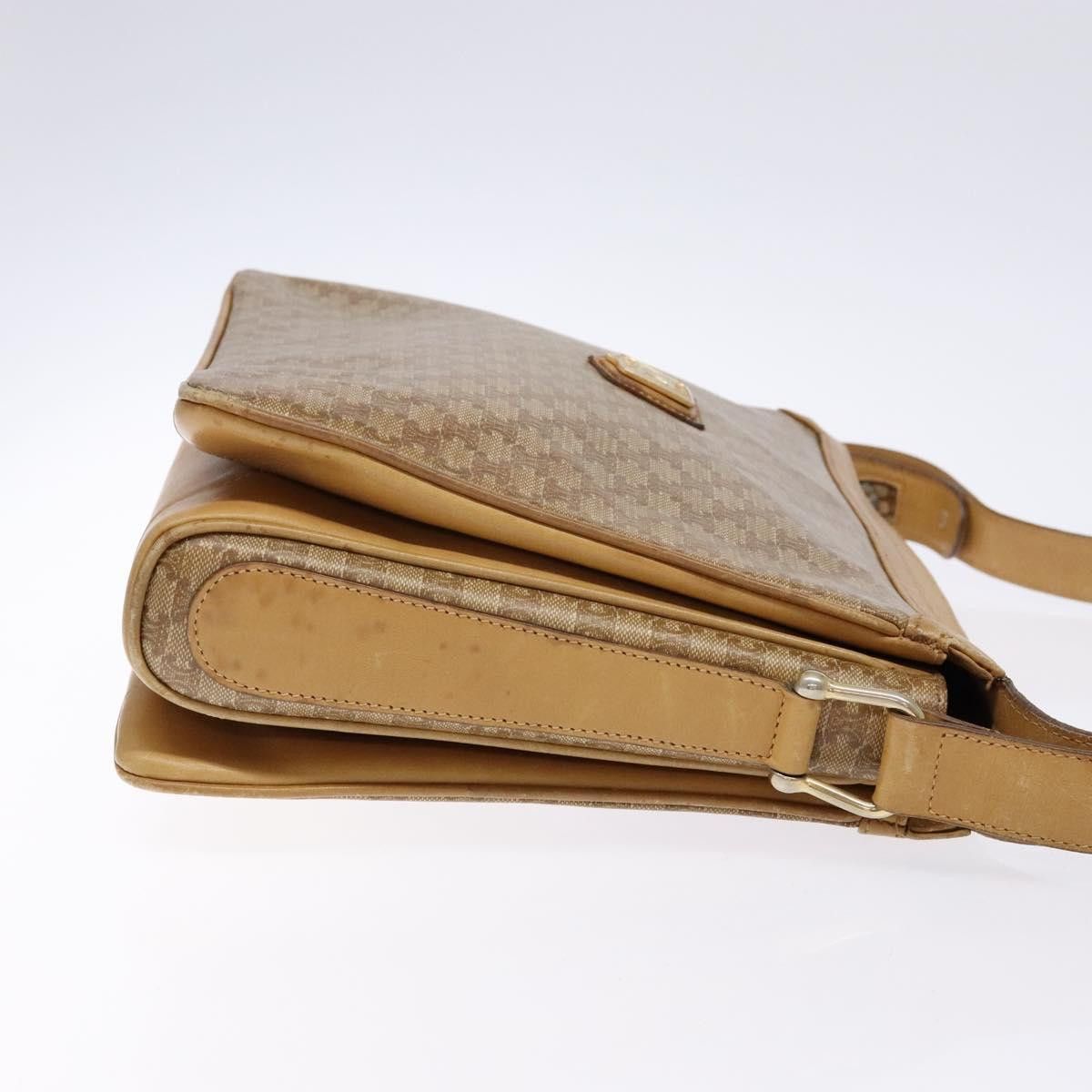 Celine CELINE Macadam Canvas Shoulder Bag Beige Gold Size ONE SIZE - 4 Thumbnail