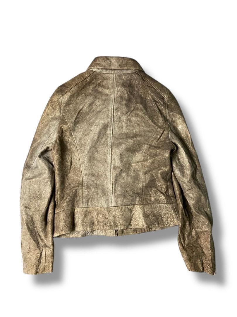 Japanese Brand DeDanae Japanese Brand Crop Leather Jacket (137) Size US XXS / EU 40 - 2 Thumbnail