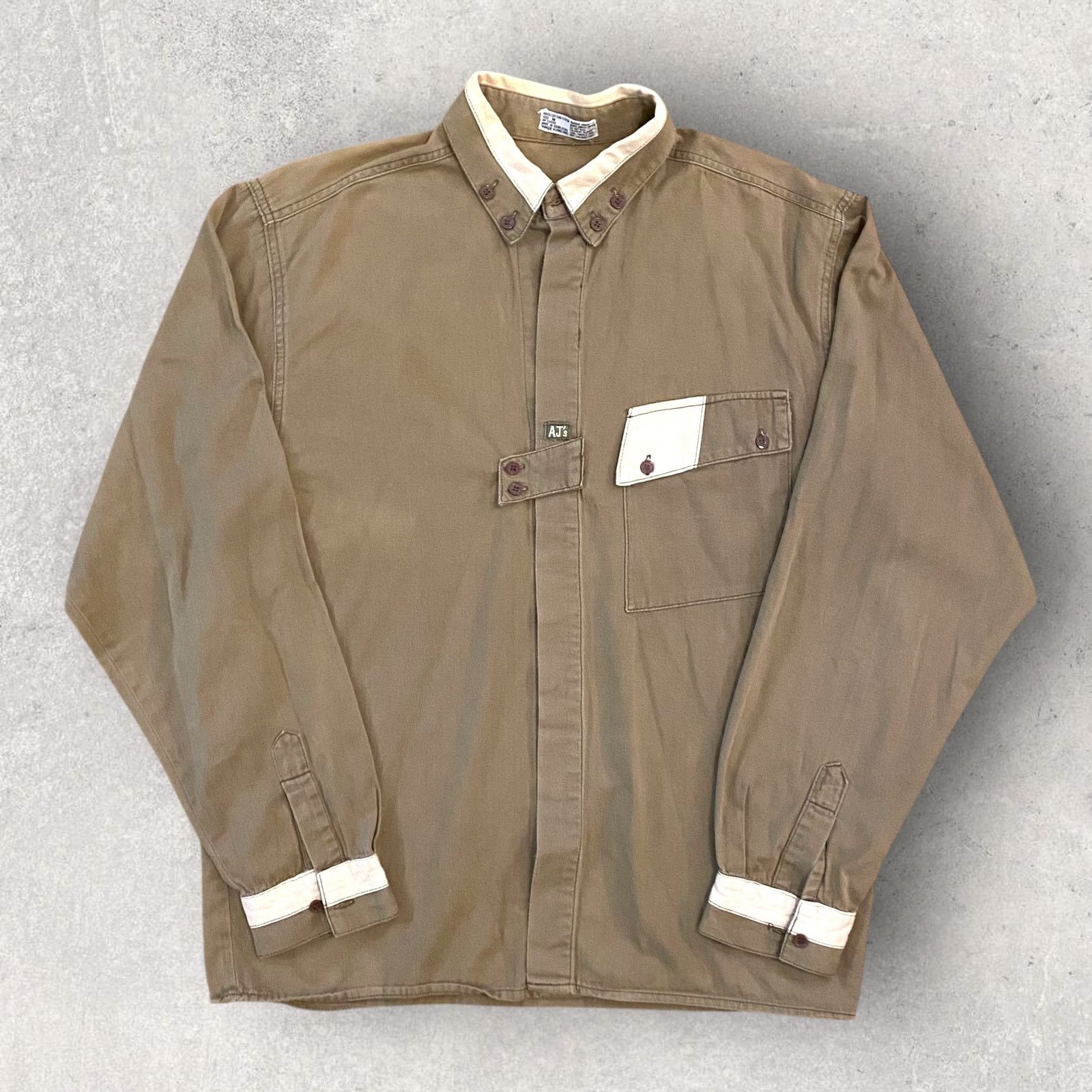 Vintage Vintage 80s Safari Hunting Avant Garde Button Up Shirt Size US M / EU 48-50 / 2 - 1 Thumbnail