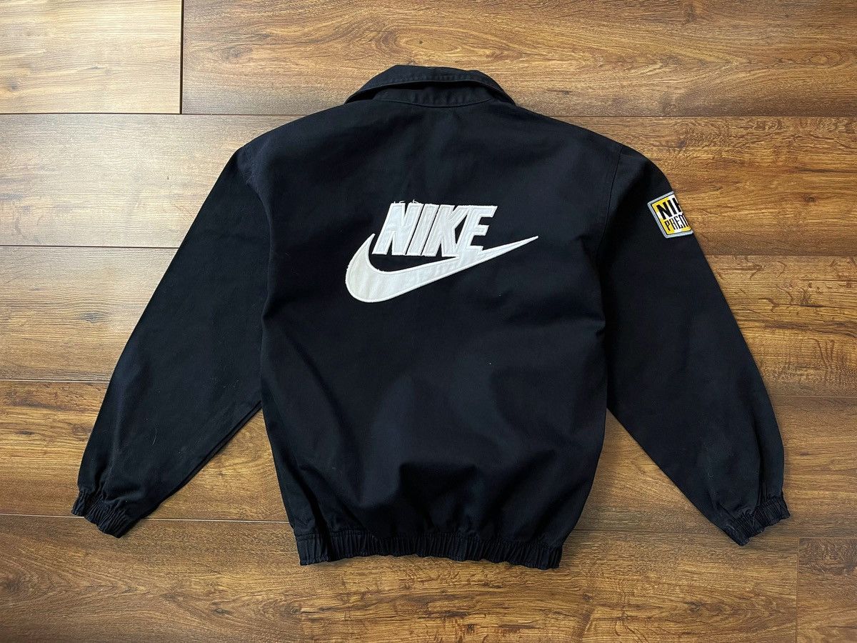 Nike Vintage Nike Premier Denim Drill Pullover Jacket Spellout Size US S / EU 44-46 / 1 - 2 Thumbnail
