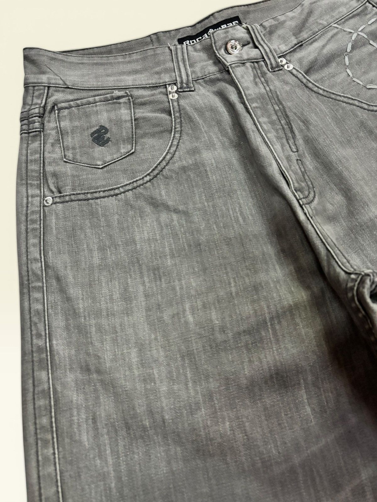 Rocawear Grunge Rocawear Baggy Ultility Dirty Washed Jeans Size US 34 / EU 50 - 4 Thumbnail