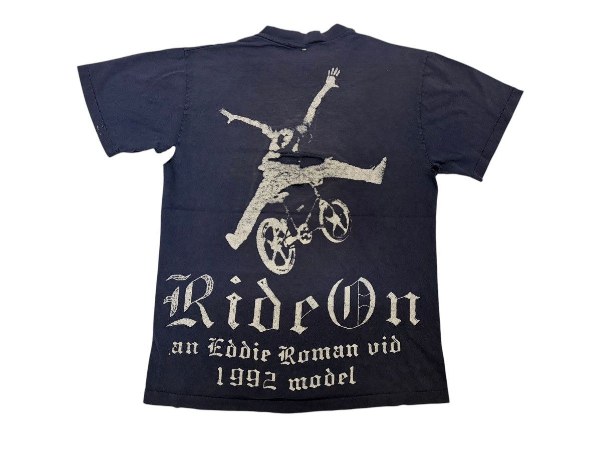 Vintage 90s 1992 EDDIE ROMAN RIDE ON VIDEO BMX TRASHED DISTRESSED Size US M / EU 48-50 / 2 - 1 Thumbnail
