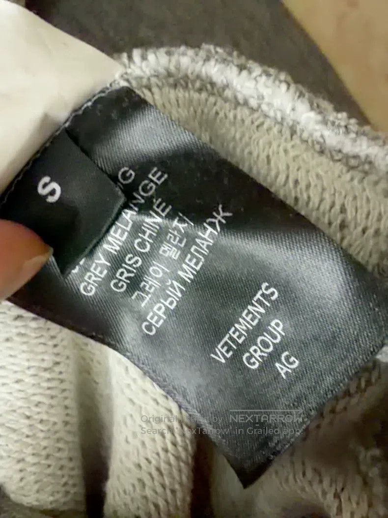 Vetements Vetements Doodle Grey Oversized Hoodie with Round Pen Size US S / EU 44-46 / 1 - 9 Thumbnail