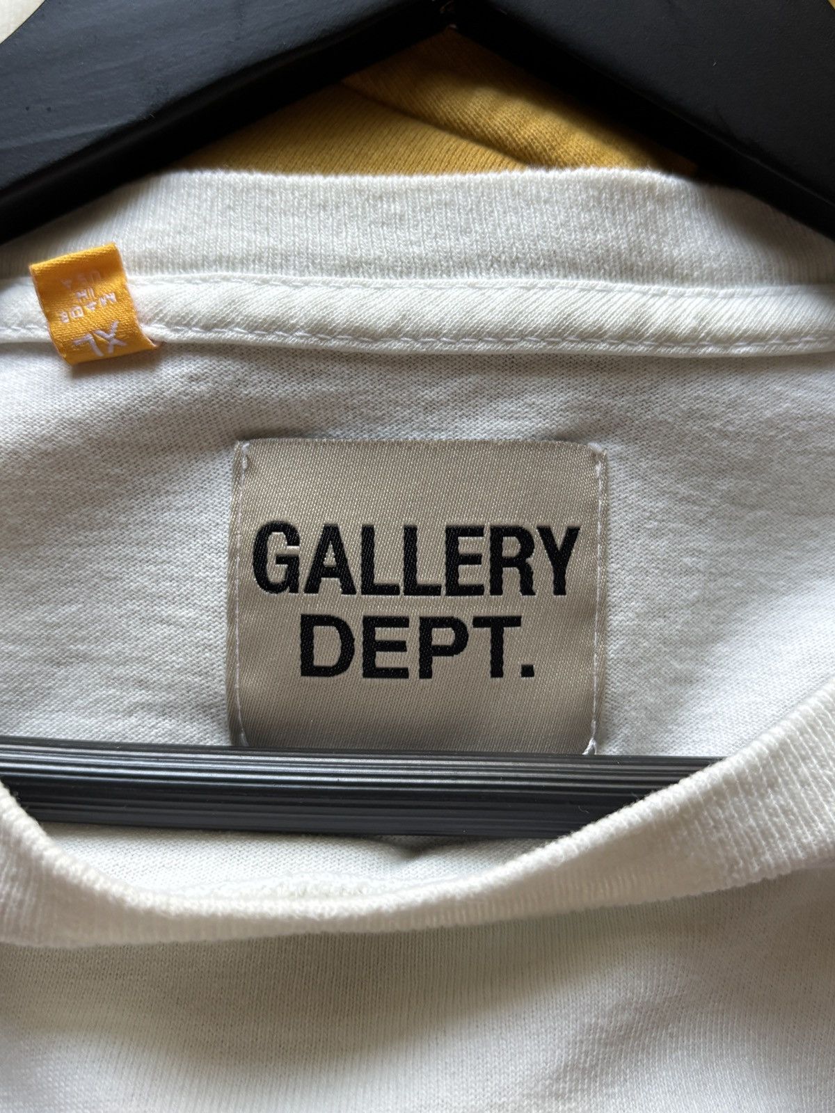 Gallery Dept. CREAM + ORANGE LOGO HOLLYWOOD TEE Size US XL / EU 56 / 4 - 5 Thumbnail