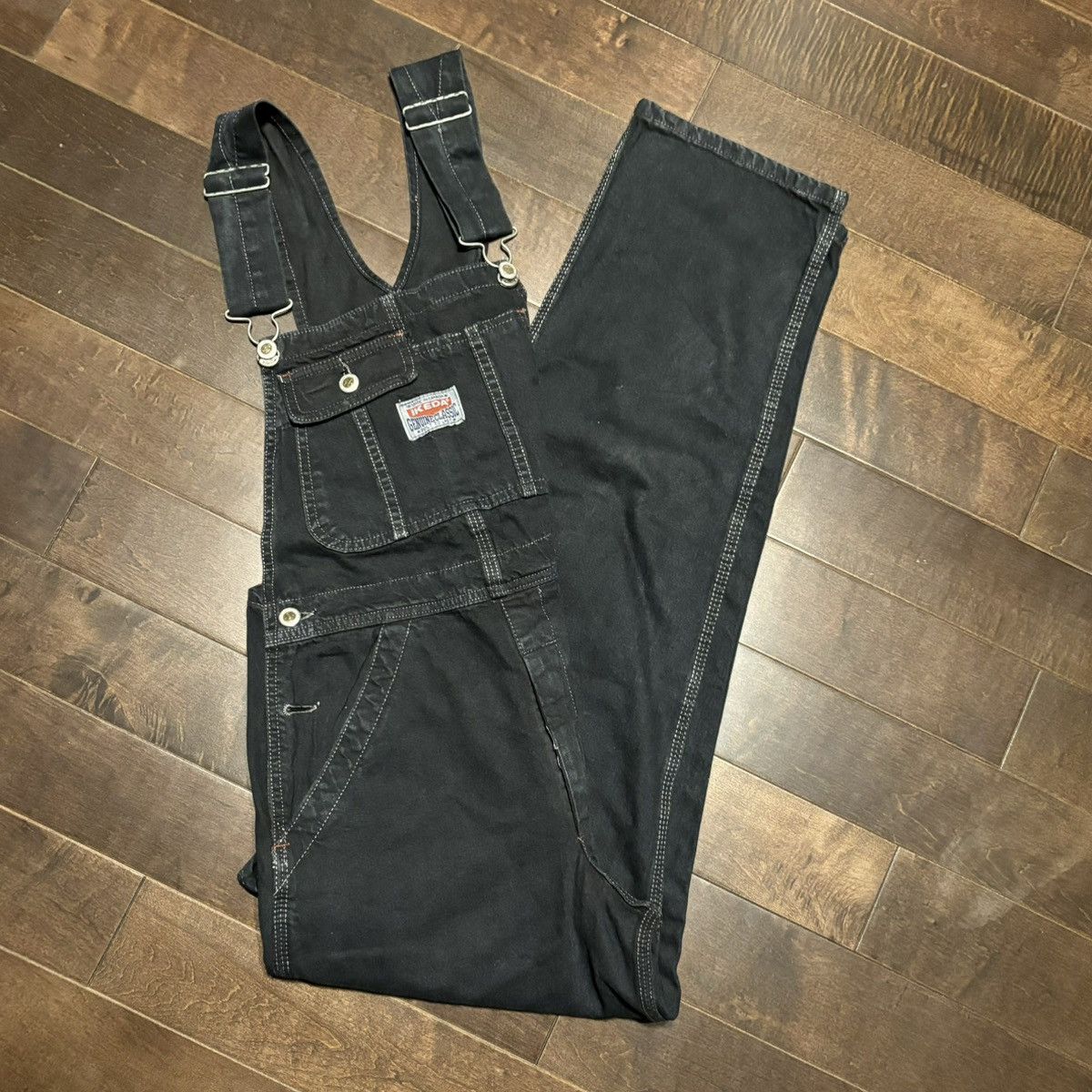 image of Vintage Ikeda Overalls in Black, Men's (Size 30)