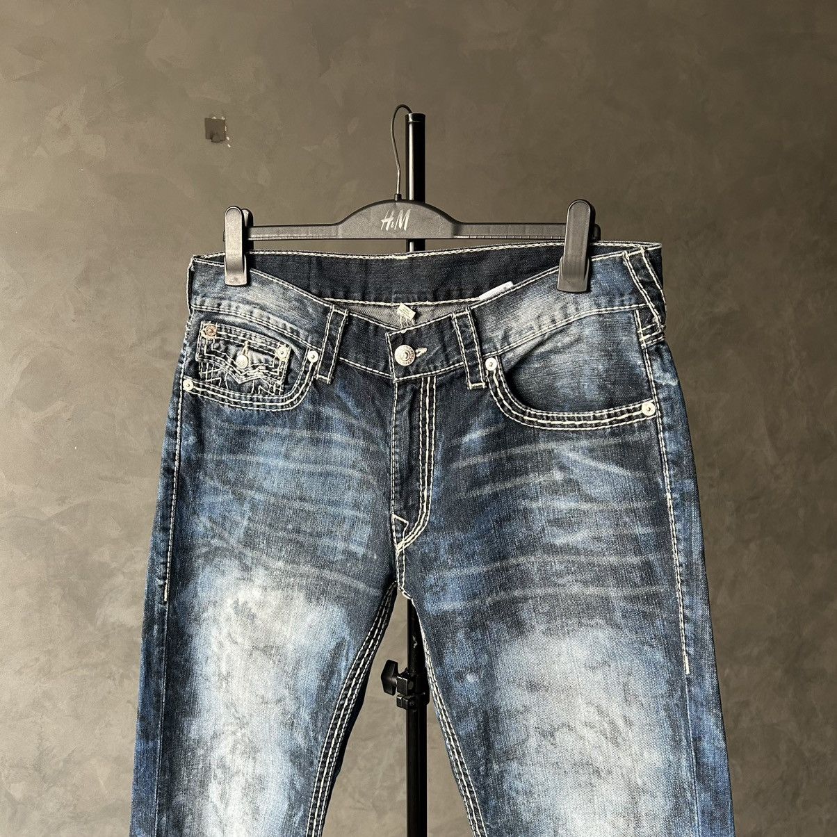 True Religion Y2K True Religion Acid Big T Jeans Size US 36 / EU 52 - 6 Thumbnail