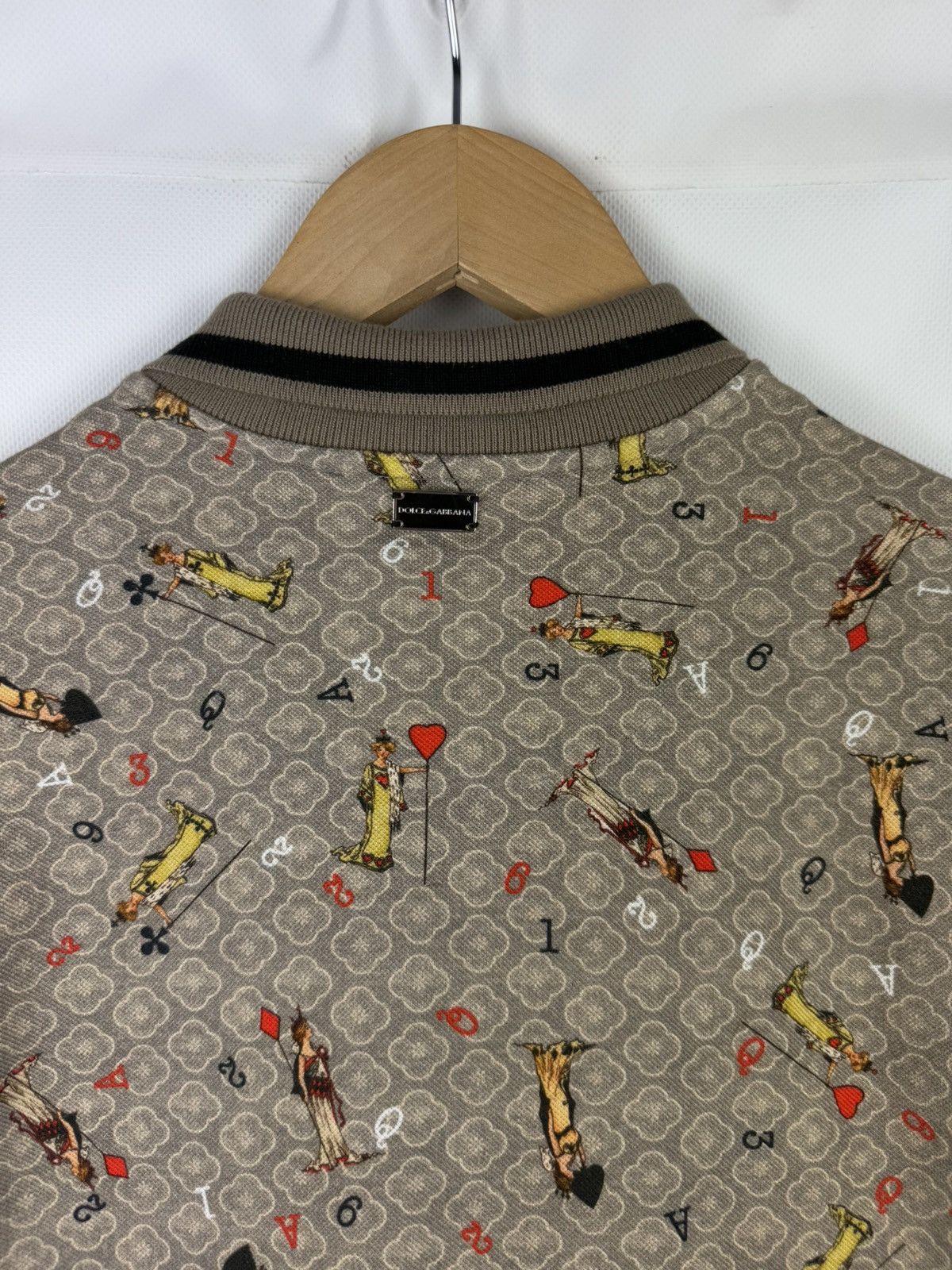 Dolce & Gabbana D&G Playing Cards Overprinted Short Sleeve Polo Shirt Size US M / EU 48-50 / 2 - 20 Thumbnail