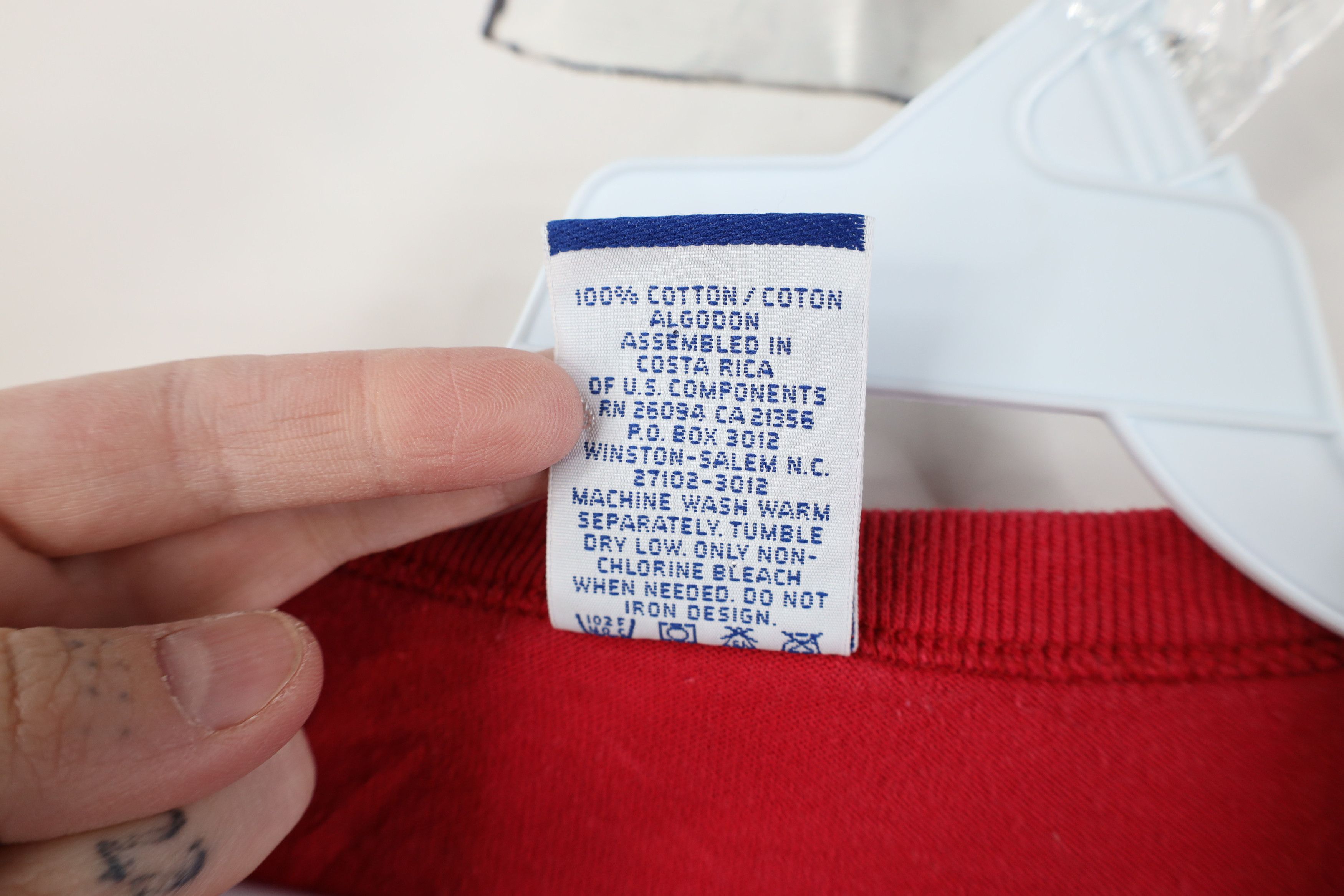 Champion Vintage 90s Champion Spell Short Sleeve T-Shirt Cotton Red Size US M / EU 48-50 / 2 - 11 Thumbnail