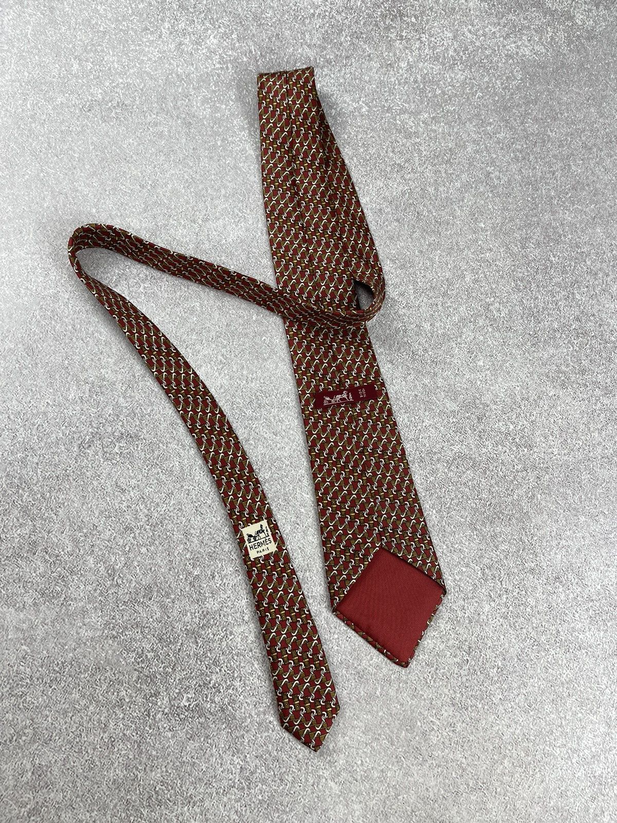 Hermes × Vintage Vintage Hermes Paris Silk Tie Size ONE SIZE - 1 Thumbnail