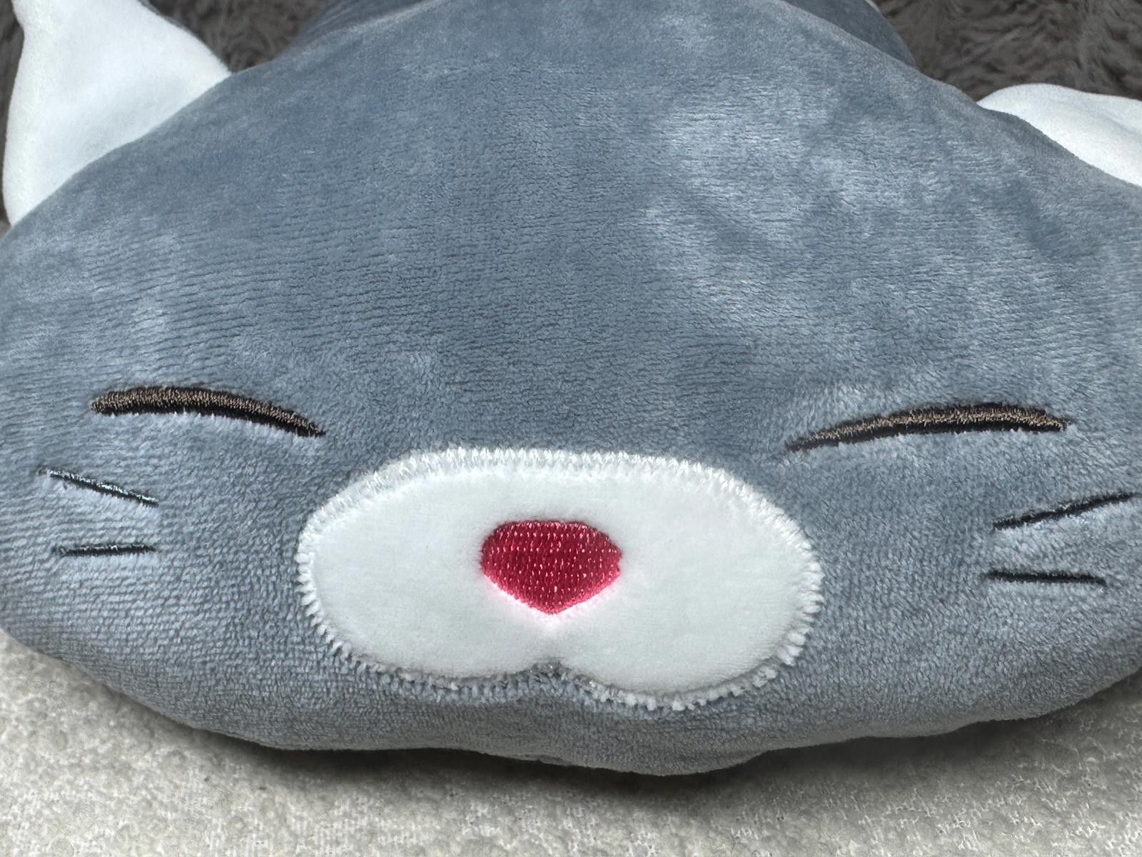 Unknown London Gray Cat Beanbag Plushie with Rainbow Embroidery Size ONE SIZE - 4 Thumbnail