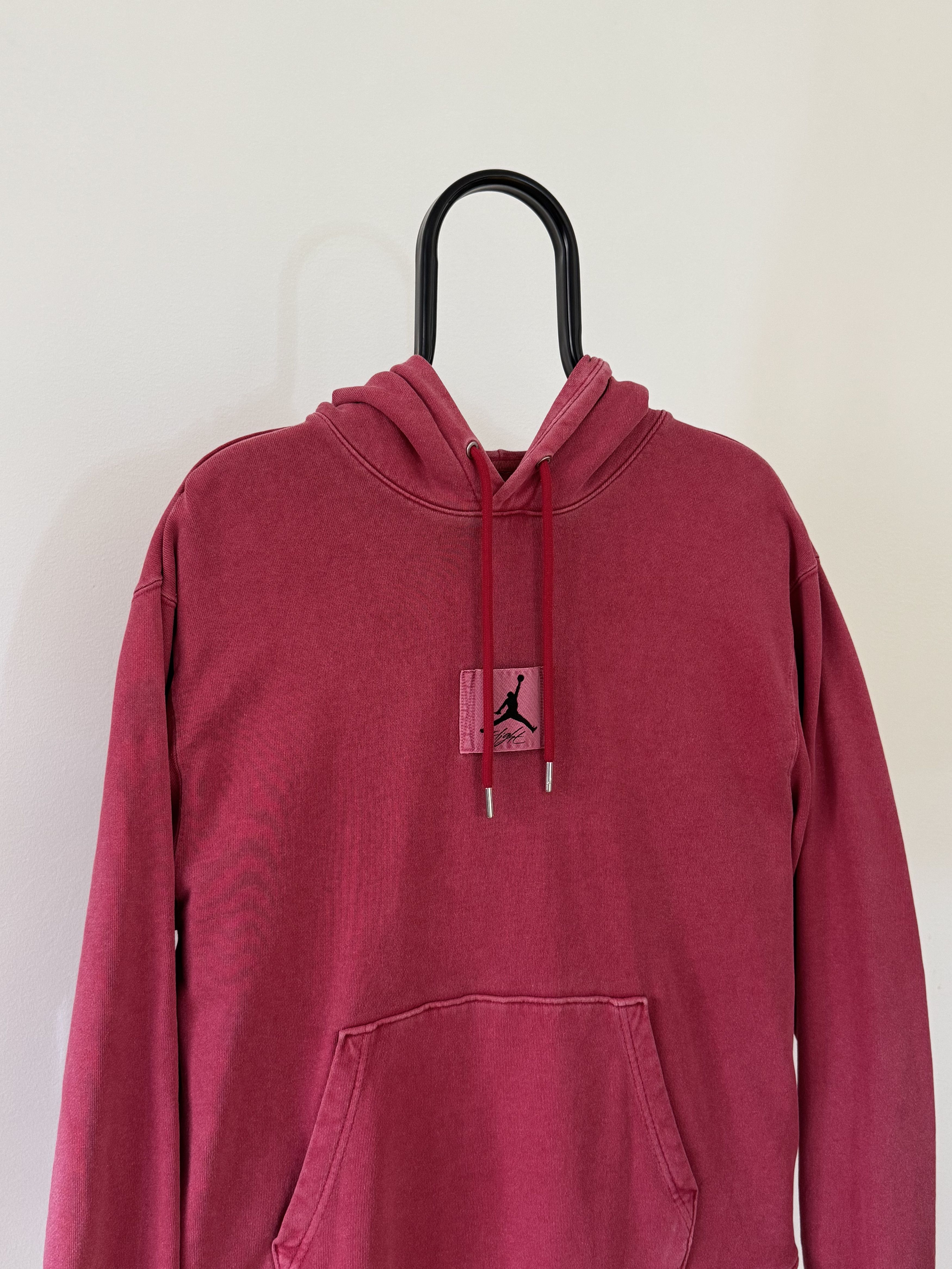 Jordan Brand Vintage rare red/pink hoodie NIKE JORDAN Size US S / EU 44-46 / 1 - 7 Thumbnail