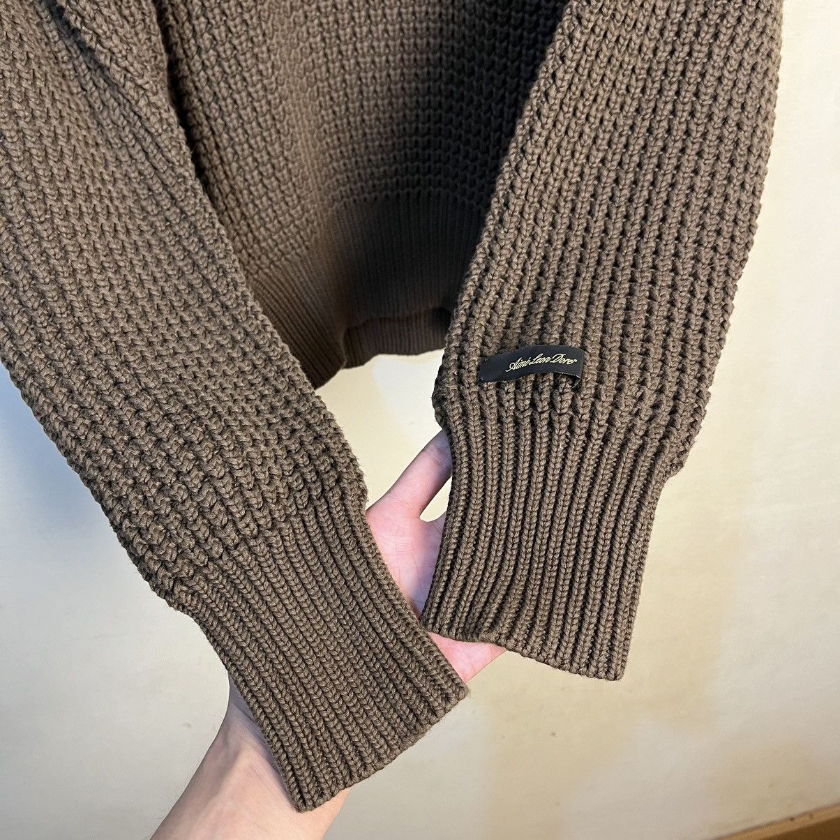 Aime Leon Dore Aime Leon Dore Mock Neck Choco Brown Knitted Sweater Size US M / EU 48-50 / 2 - 8 Thumbnail
