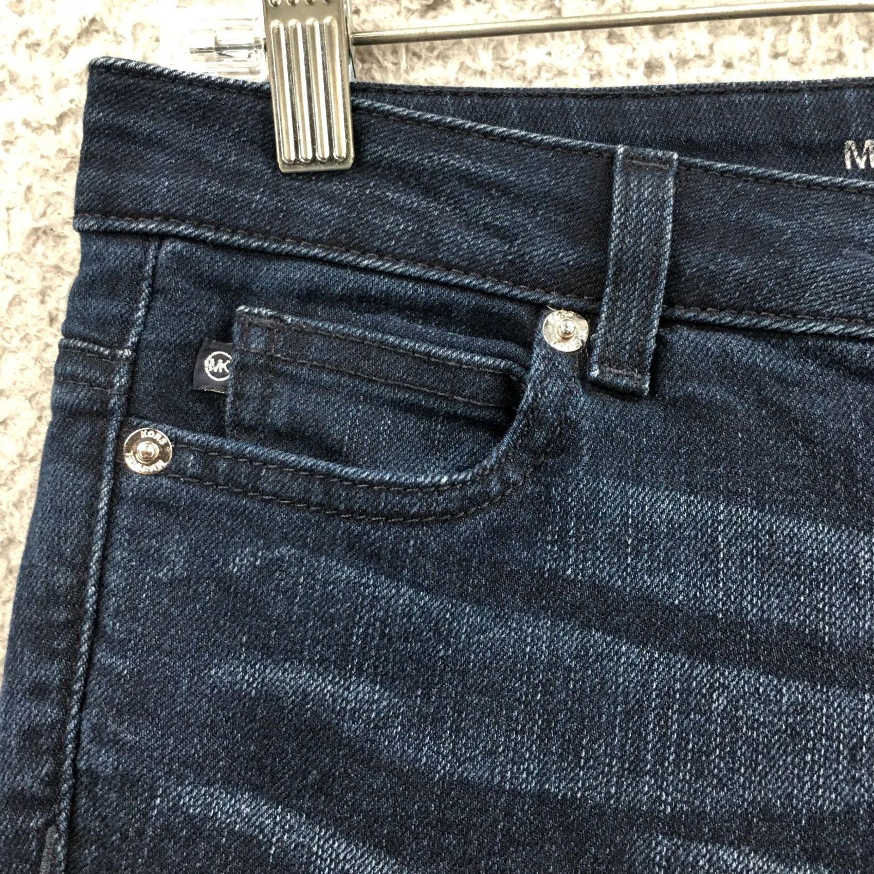 Michael Kors Michael Kors Skinny Jeans Women 4 Blue Denim Cotton Blend Zip Fly Jeans Distressed? No. 4 Size 27" / US 4 / IT 40 - 4 Thumbnail