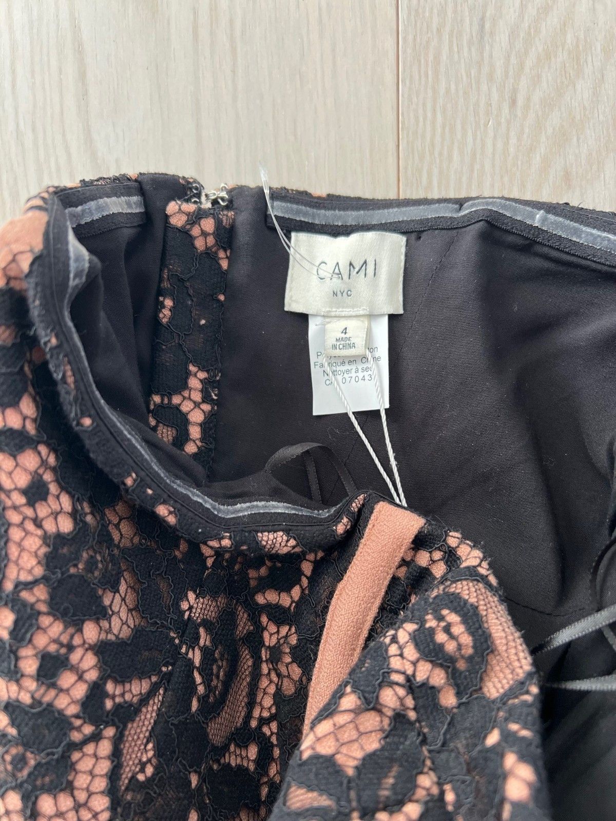 CAMI NYC CAMI NYC Vega Lace Floral Zip Corset Top ( 4 ) Size XS / US 0-2 / IT 36-38 - 5 Thumbnail