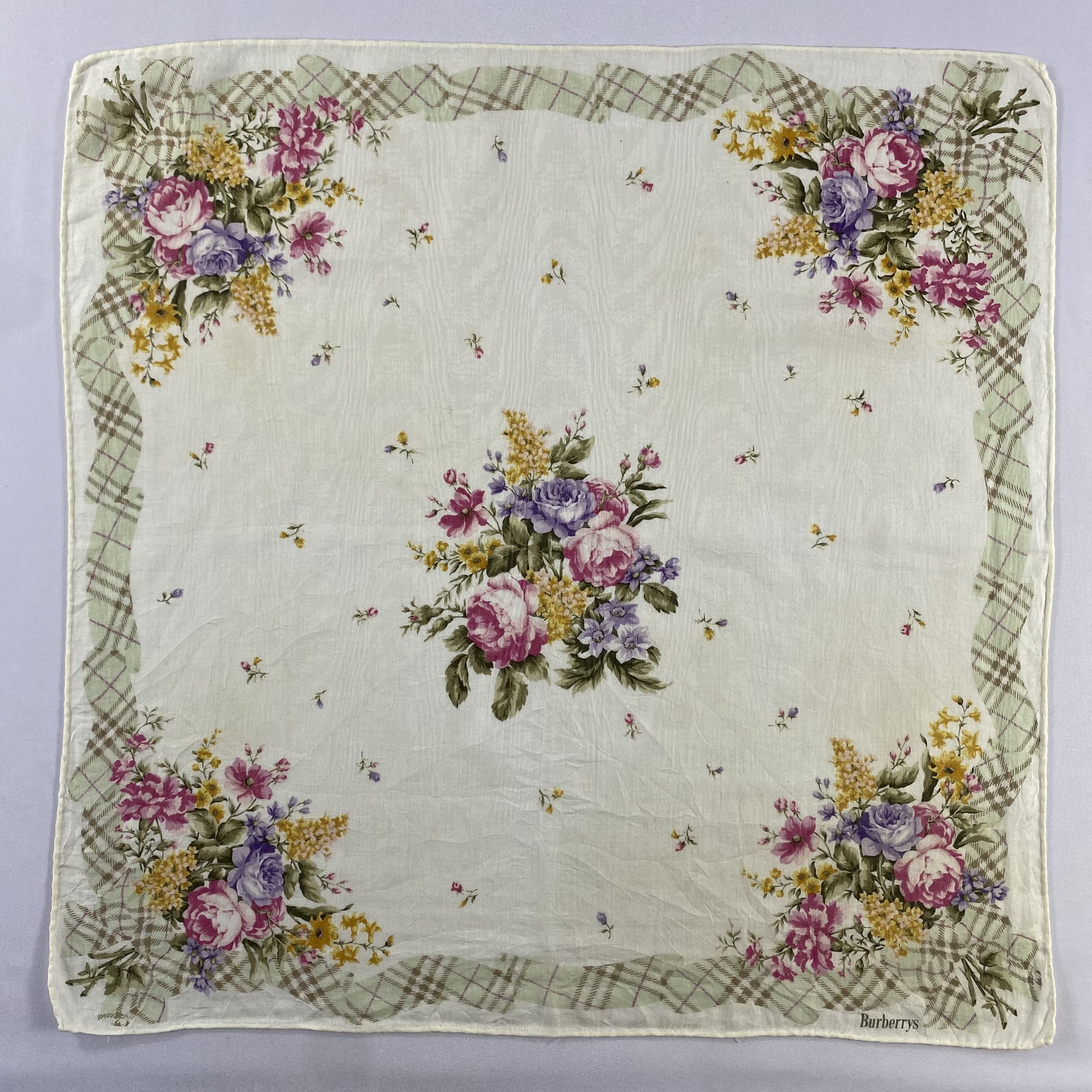 Burberry × Vintage Burberry Handkerchief / Neckerchief / Bandana-P911 Size ONE SIZE - 1 Thumbnail