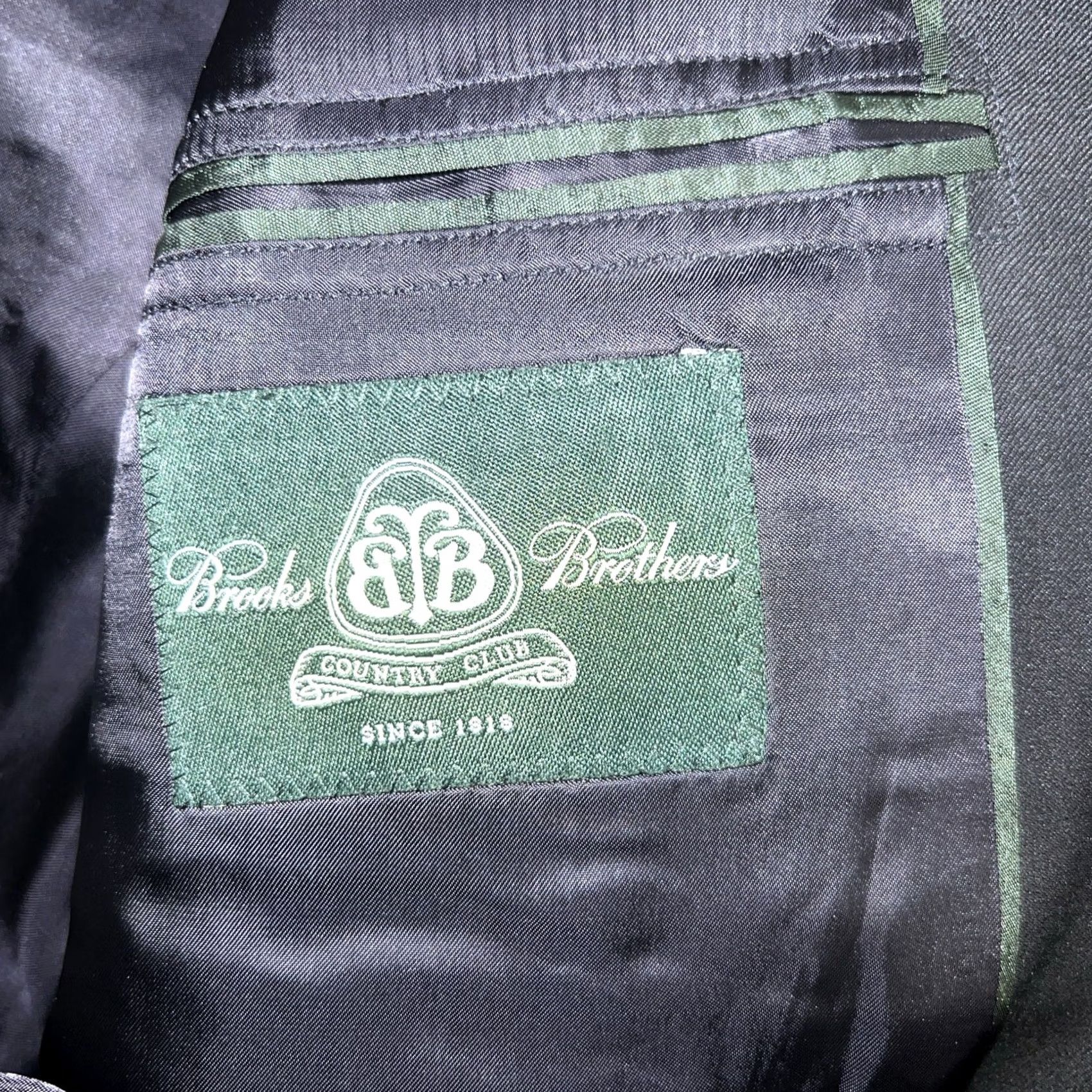 Brooks Brothers VINTAGE Brooks Brothers Black LORO PIANA Wool Sport Coat Mens 43 L Wool Sports Coat Mens Black 2 Piece 43 L Size US XS / EU 42 / 0 - 2 Thumbnail