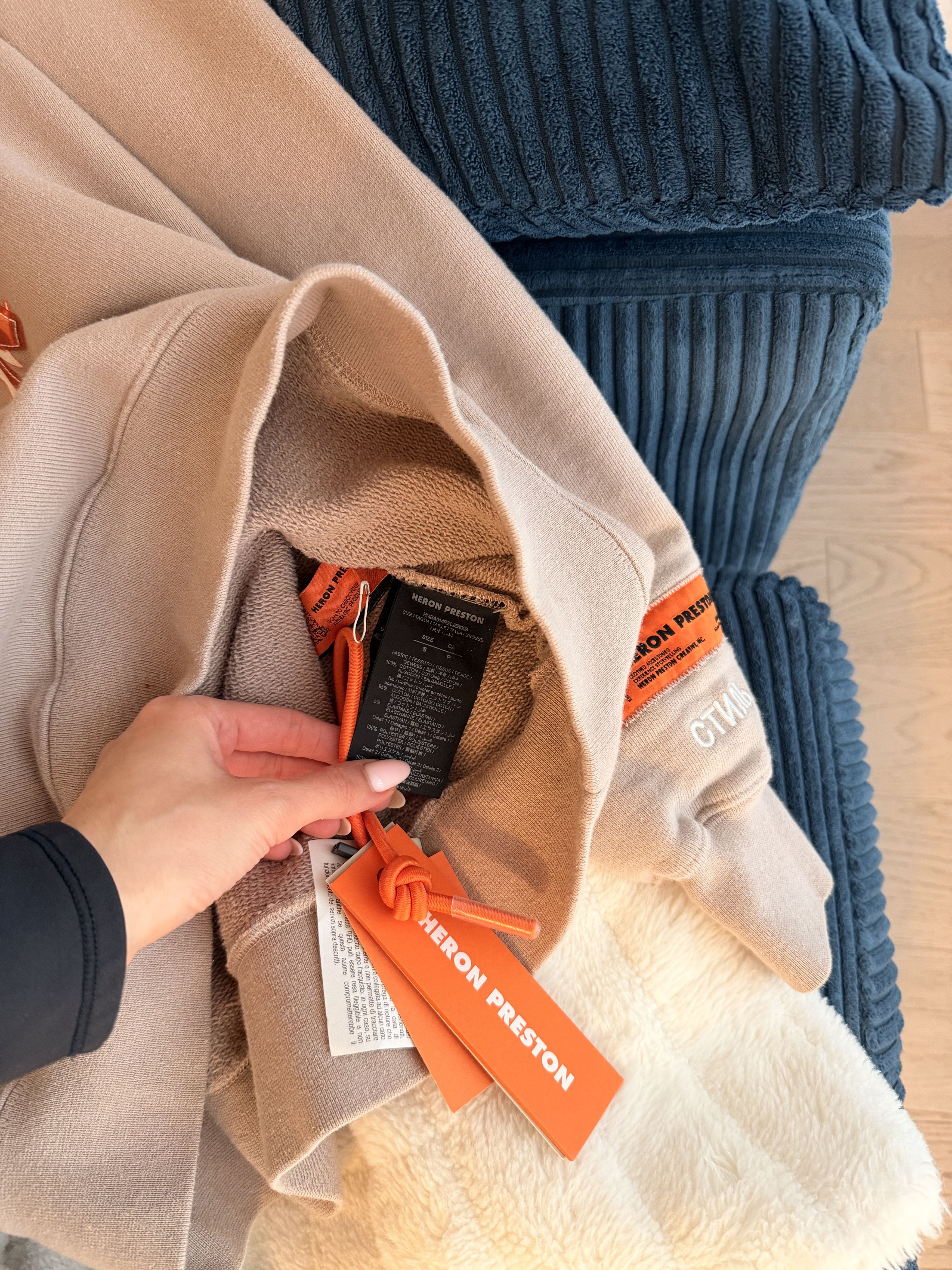Heron Preston Heron Preston Taupe Heron A.F. Sweatshirt Size US S / EU 44-46 / 1 - 3 Thumbnail
