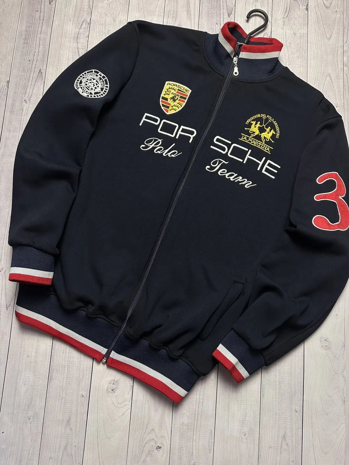 La Martina × Porsche Design Porsche La Martina racing jacket size XL big logo embroydery Size US XL / EU 56 / 4 - 5 Thumbnail