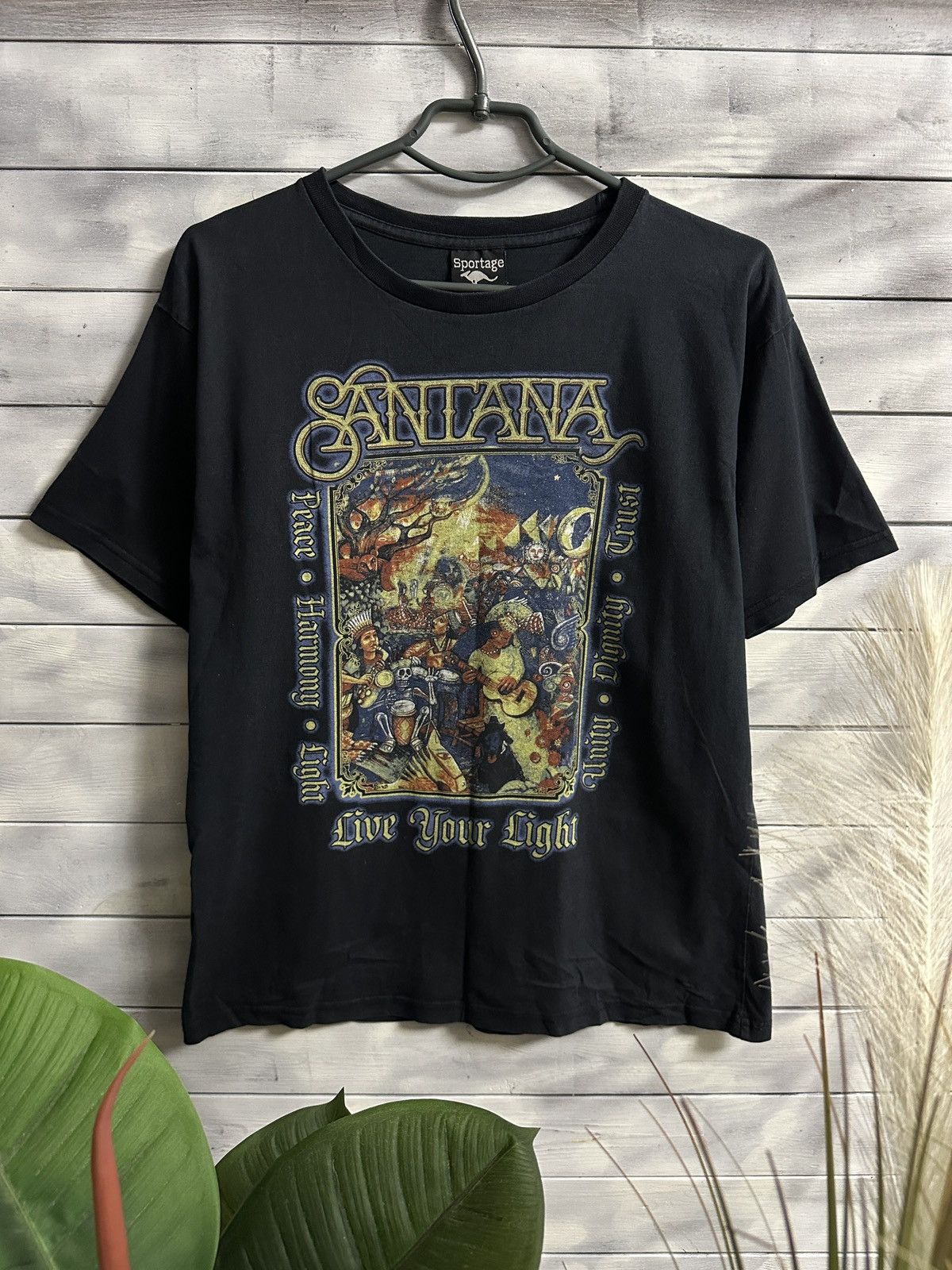 Band Tees Vintage T-Shirt Santana Live Your Light Tour 2008Y2K Size S Size US S / EU 44-46 / 1 - 1 Thumbnail
