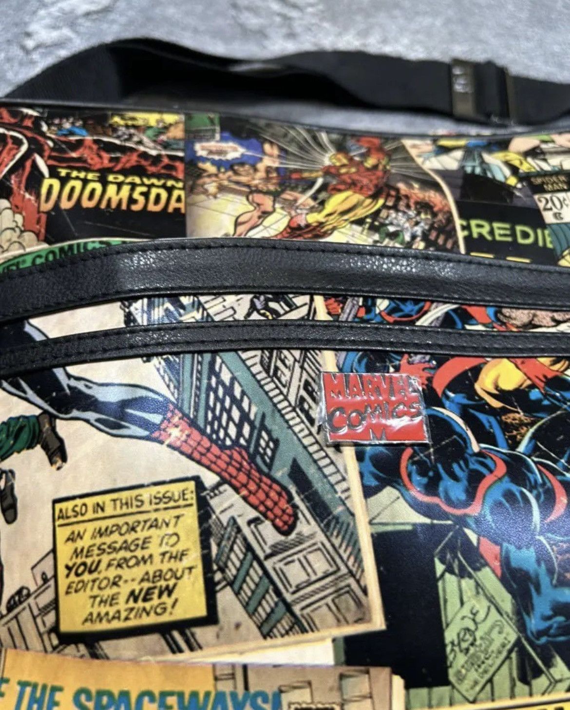 Marvel Comics Marvel Comics Vintage Style Shoulder Bag Size ONE SIZE - 2 Thumbnail