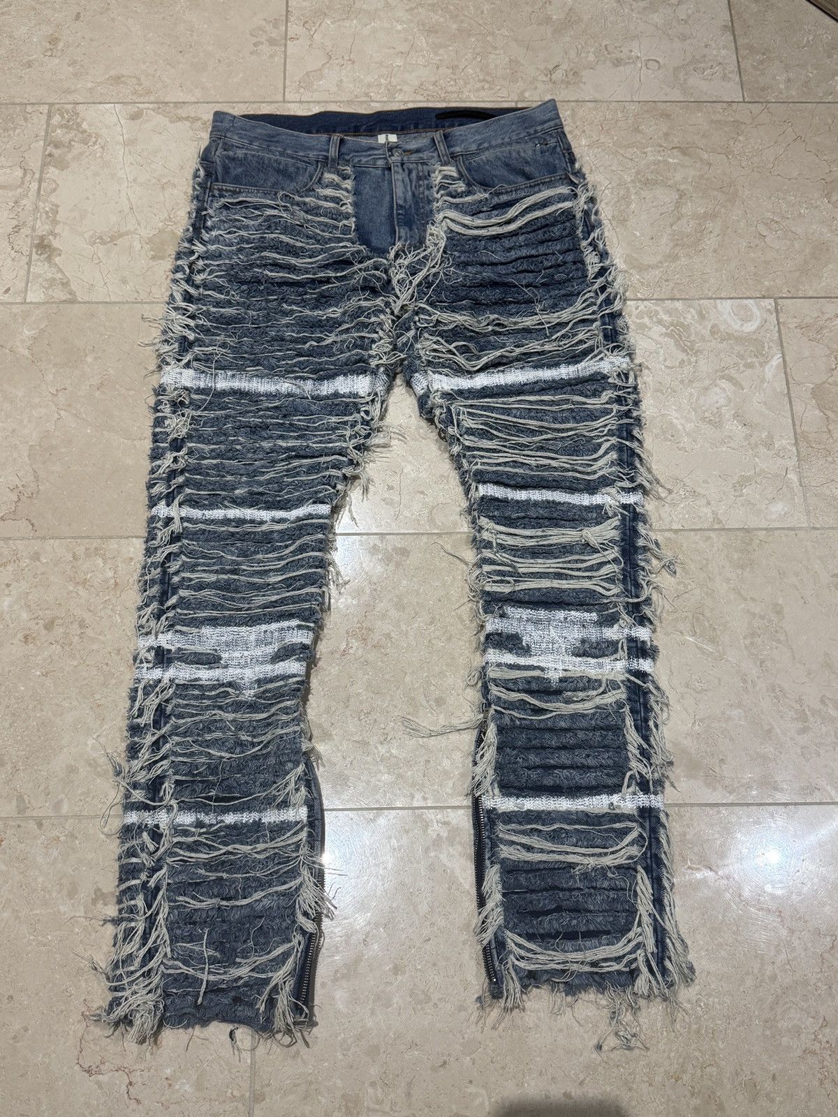1017 ALYX 9SM Alyx Ripped-Detail Jeans Size US 34 / EU 50 - 1 Thumbnail