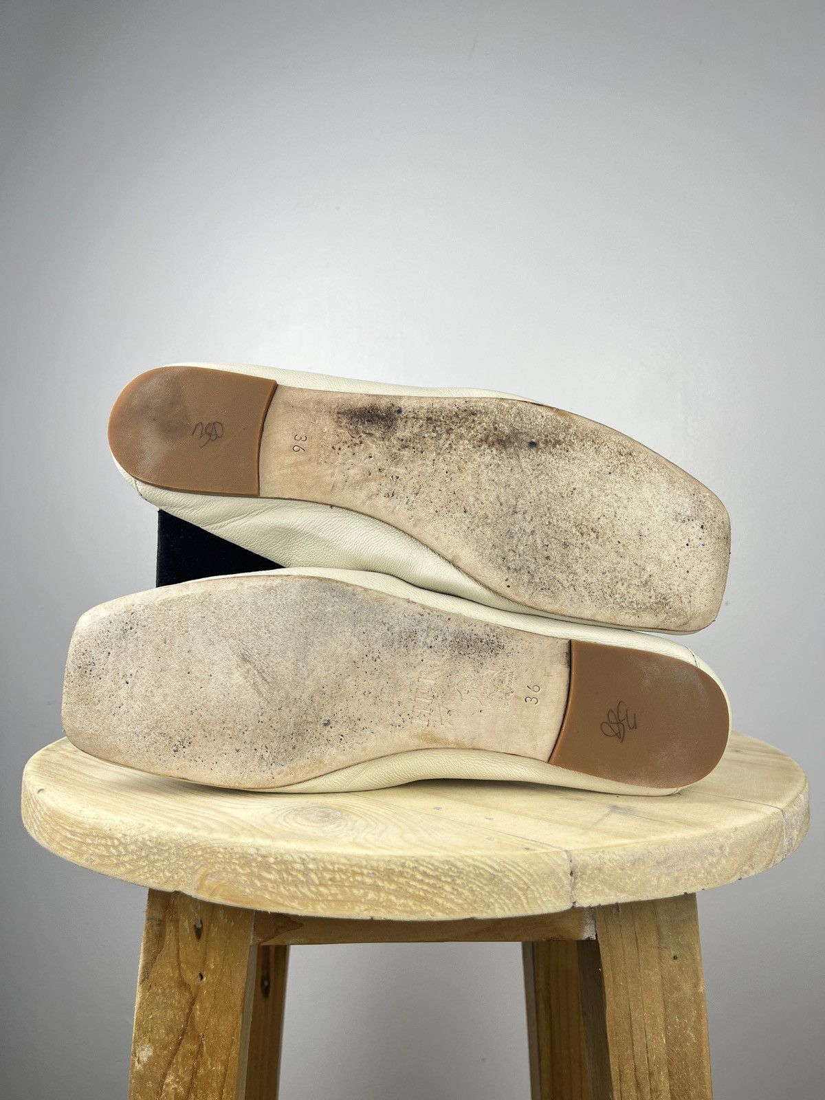 Hereu Woven Squared Toe Ballet Flats Size US 6 / IT 36 - 6 Thumbnail