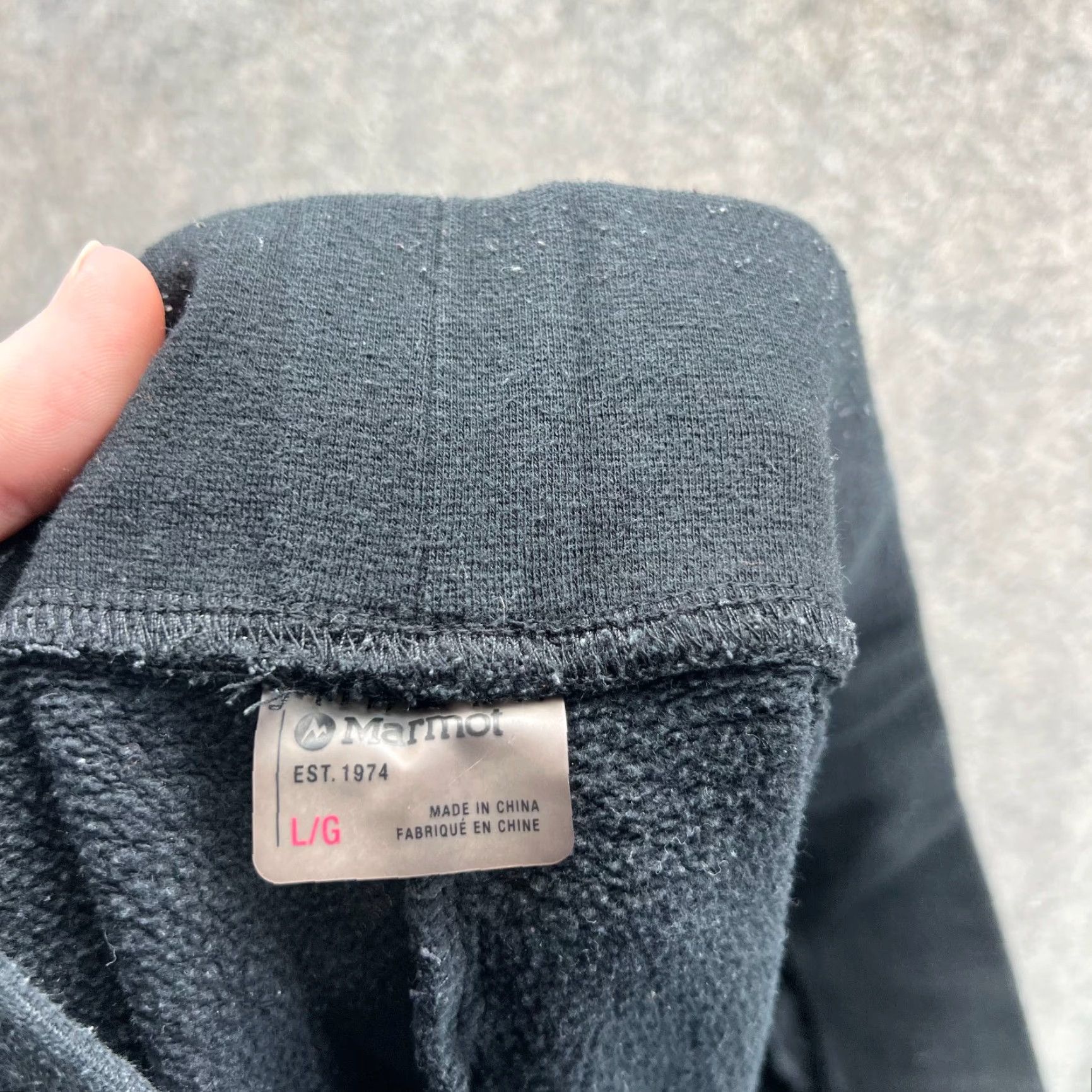 Marmot VINTAGE? Marmot Jogger Womens Large Adult Black Athletic Sweatpants Fleece Tapered Size 36" / US 14 / IT 50 - 2 Thumbnail