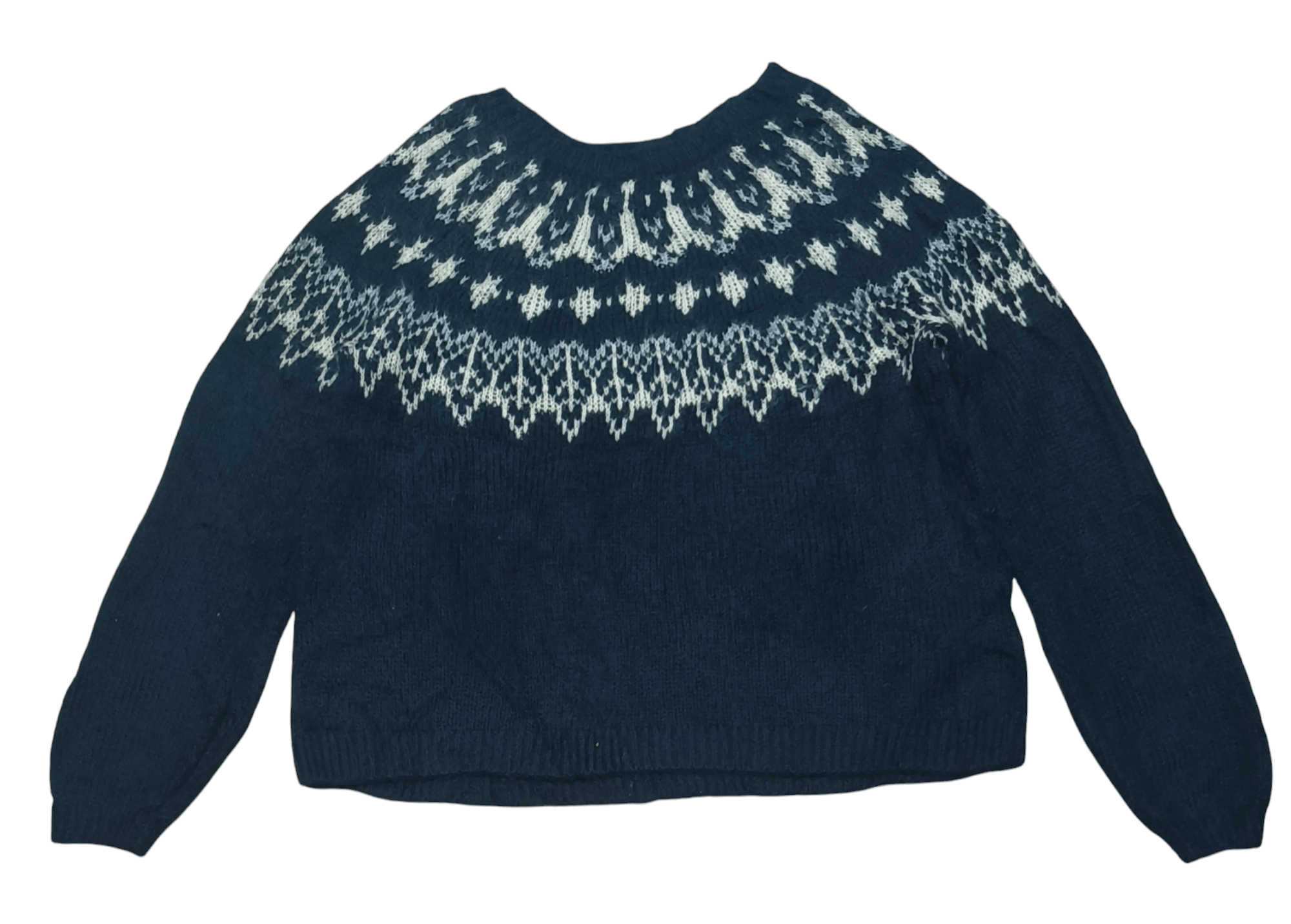 Old Navy OLD NAVY Women's Ethnic Striped Motifs Pattern Knit Sweater Size S / US 4 / IT 40 - 2 Thumbnail