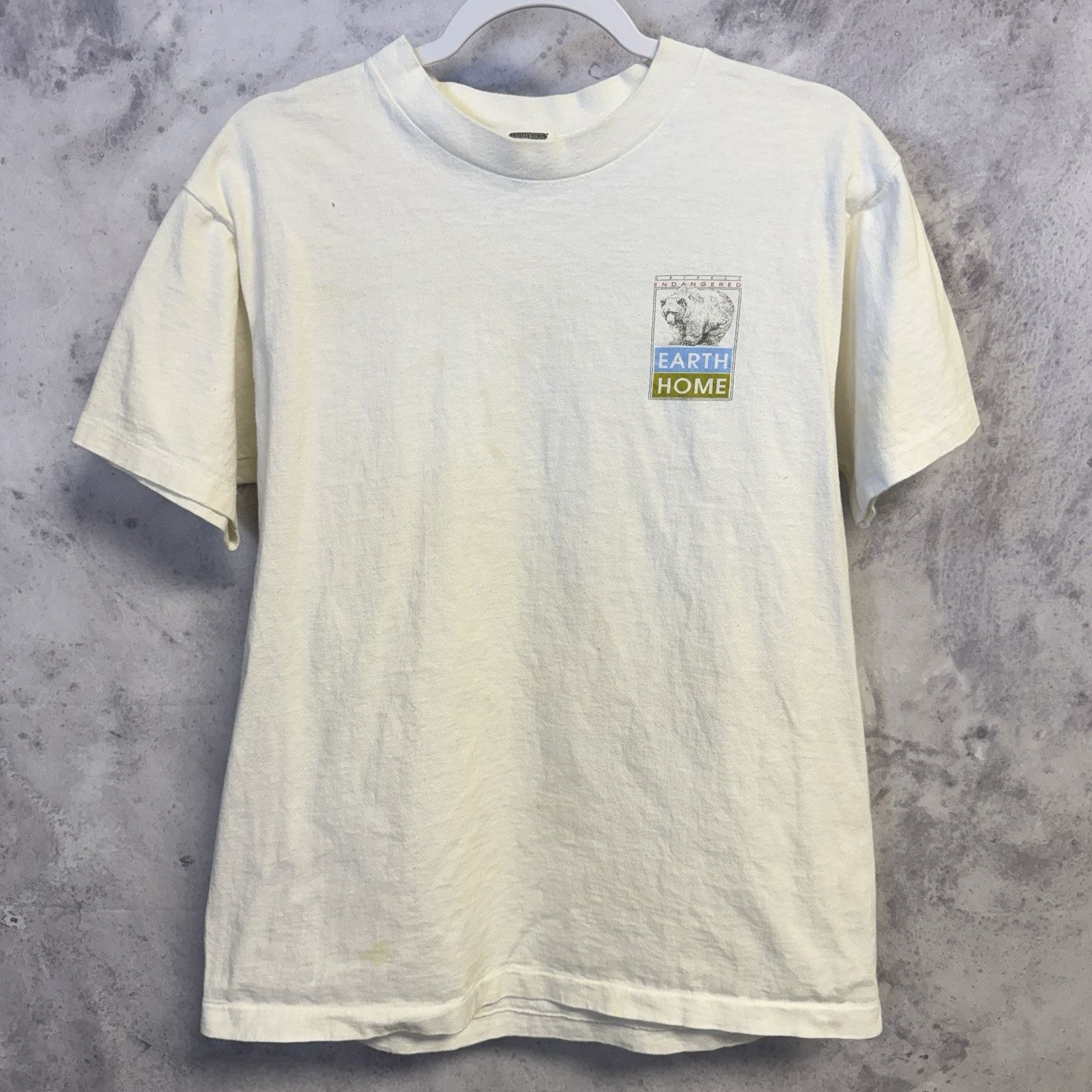 Vintage Vintage Grizzly Bear T Shirt Mens Large White Endangered Wil Size US L / EU 52-54 / 3 - 2 Thumbnail