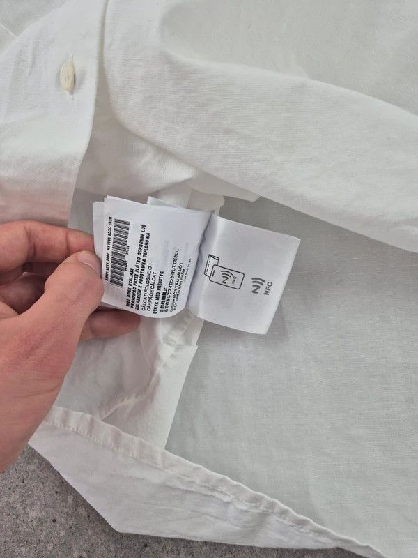 Miu Miu Miu Miu Women's White Slub Poplin Button Down Shirt Size 40 Size S / US 4 / IT 40 - 8 Thumbnail