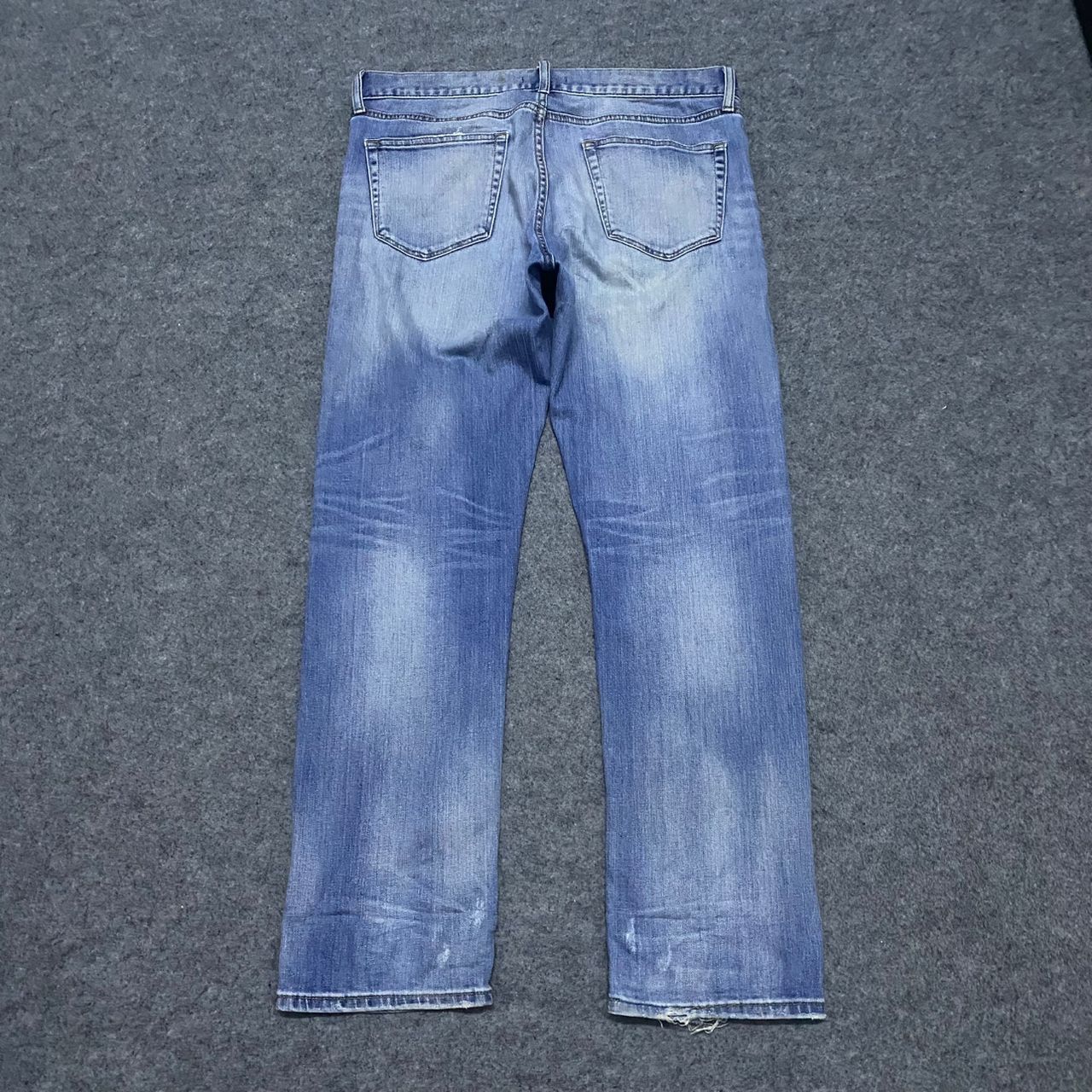 Uniqlo 💥Best Offer💥Vintage Uniqlo Patchwork Distressed Denim Size US 34 / EU 50 - 2 Thumbnail