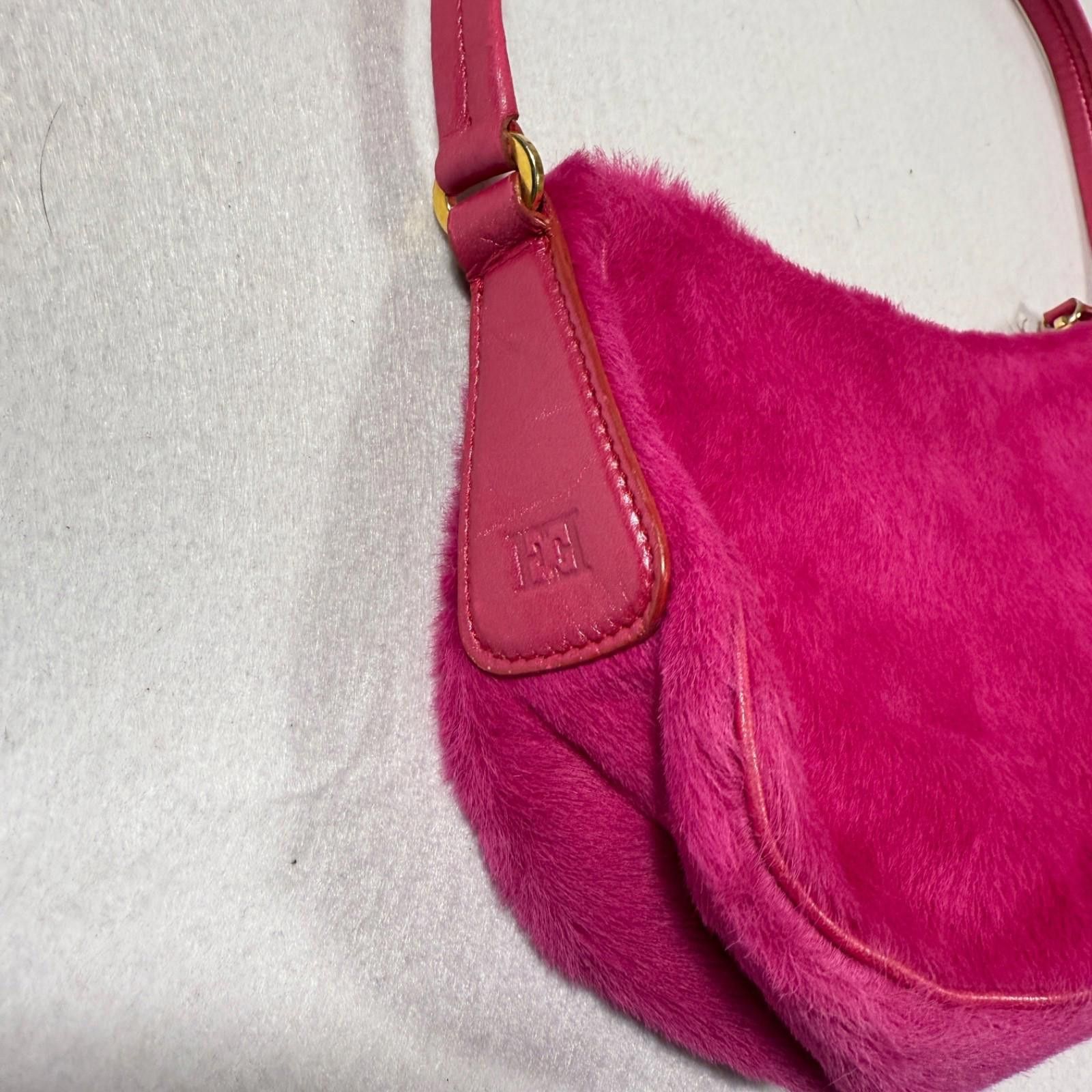 Escada Escada Baguette Pony Hair Pink Purse Handbag y2k 90's Size ONE SIZE - 5 Thumbnail