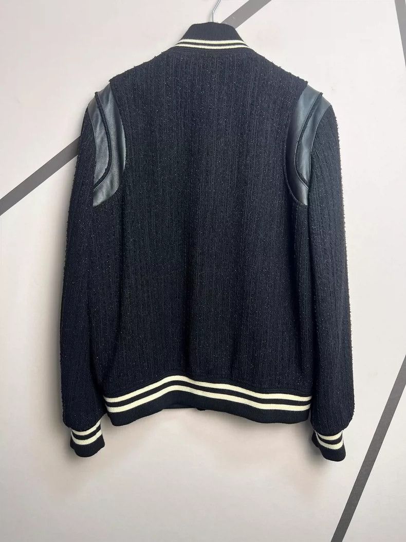 Saint Laurent Paris Saint Laurent Paris22 Autumn/Winter Striped tweed Teddy Ba Size US L / EU 52-54 / 3 - 2 Thumbnail
