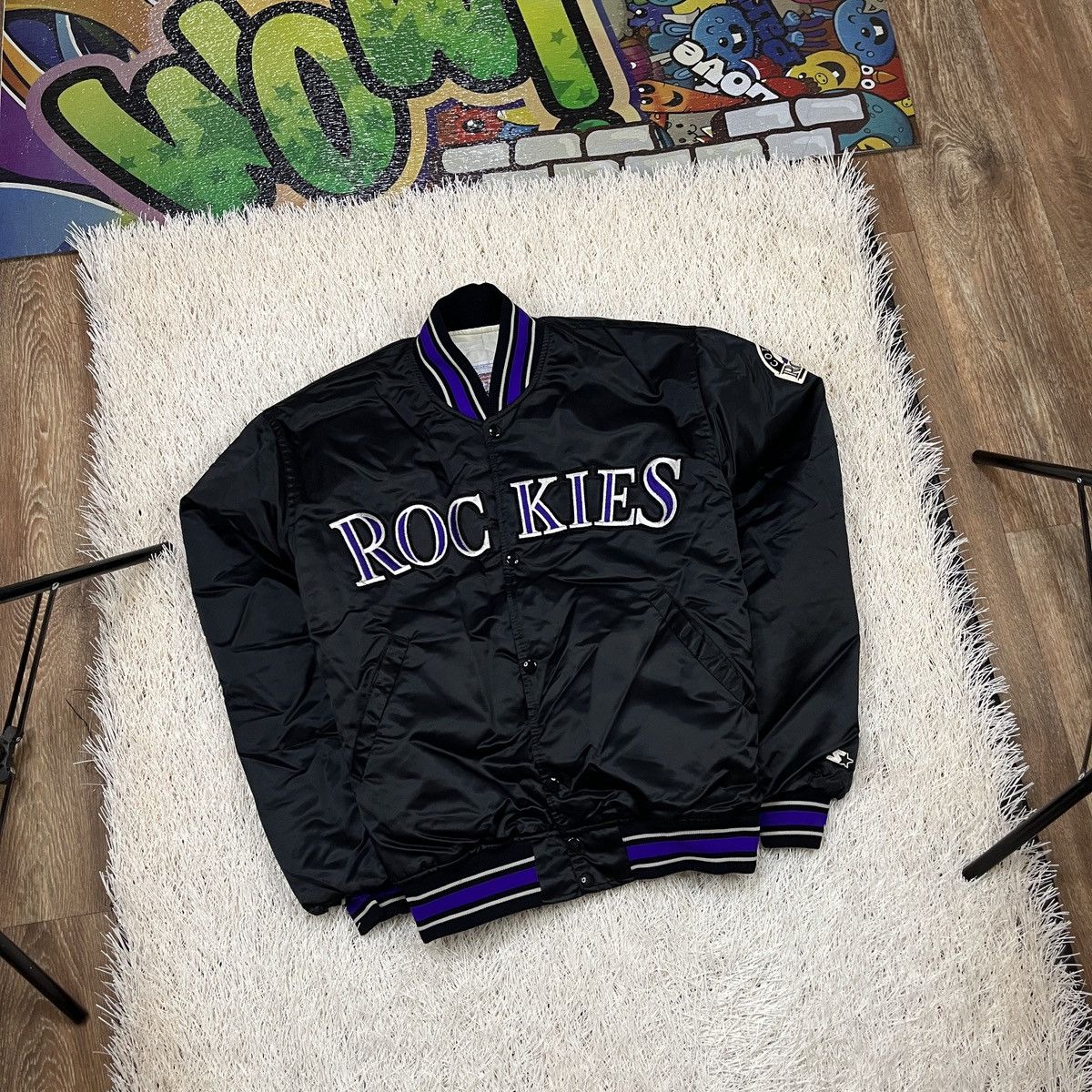Vintage Colorado Rockies Starter Jacket 90s MLB Diamond