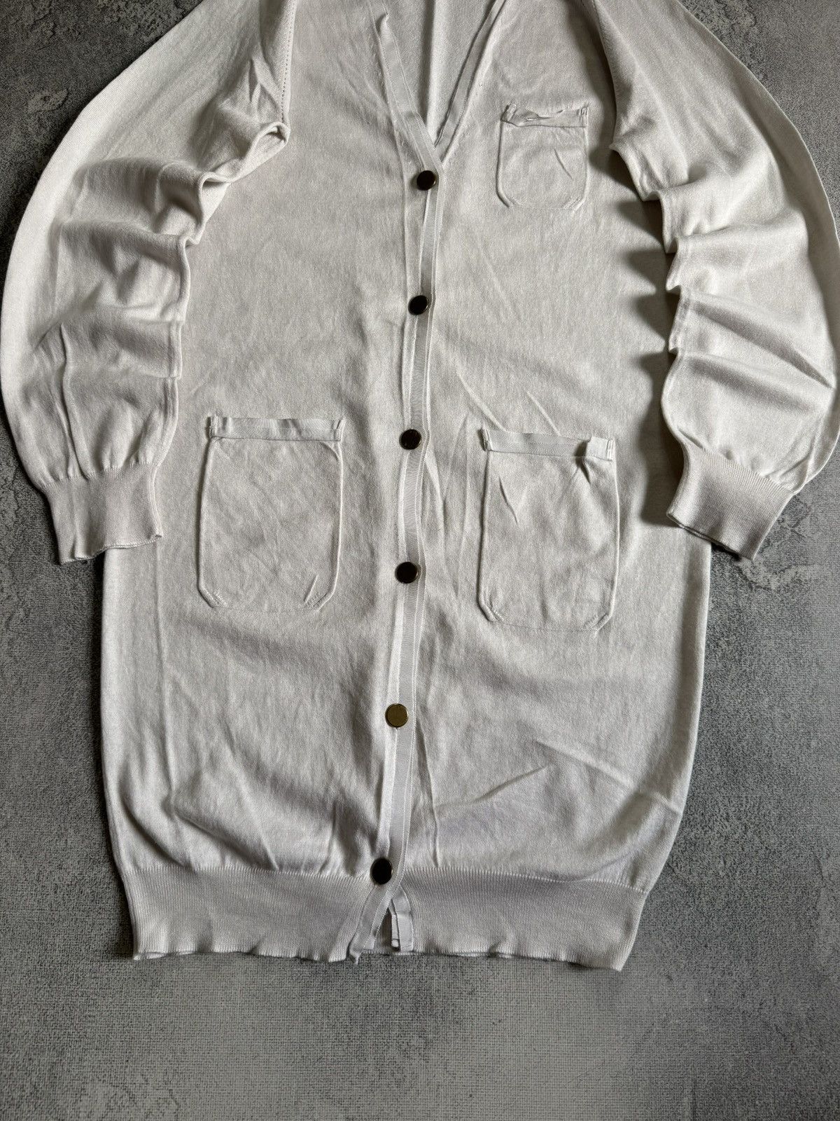 Lanvin Lanvin casual long cardigan sweater knitwear jumper pullover Size L / US 10 / IT 46 - 2 Thumbnail