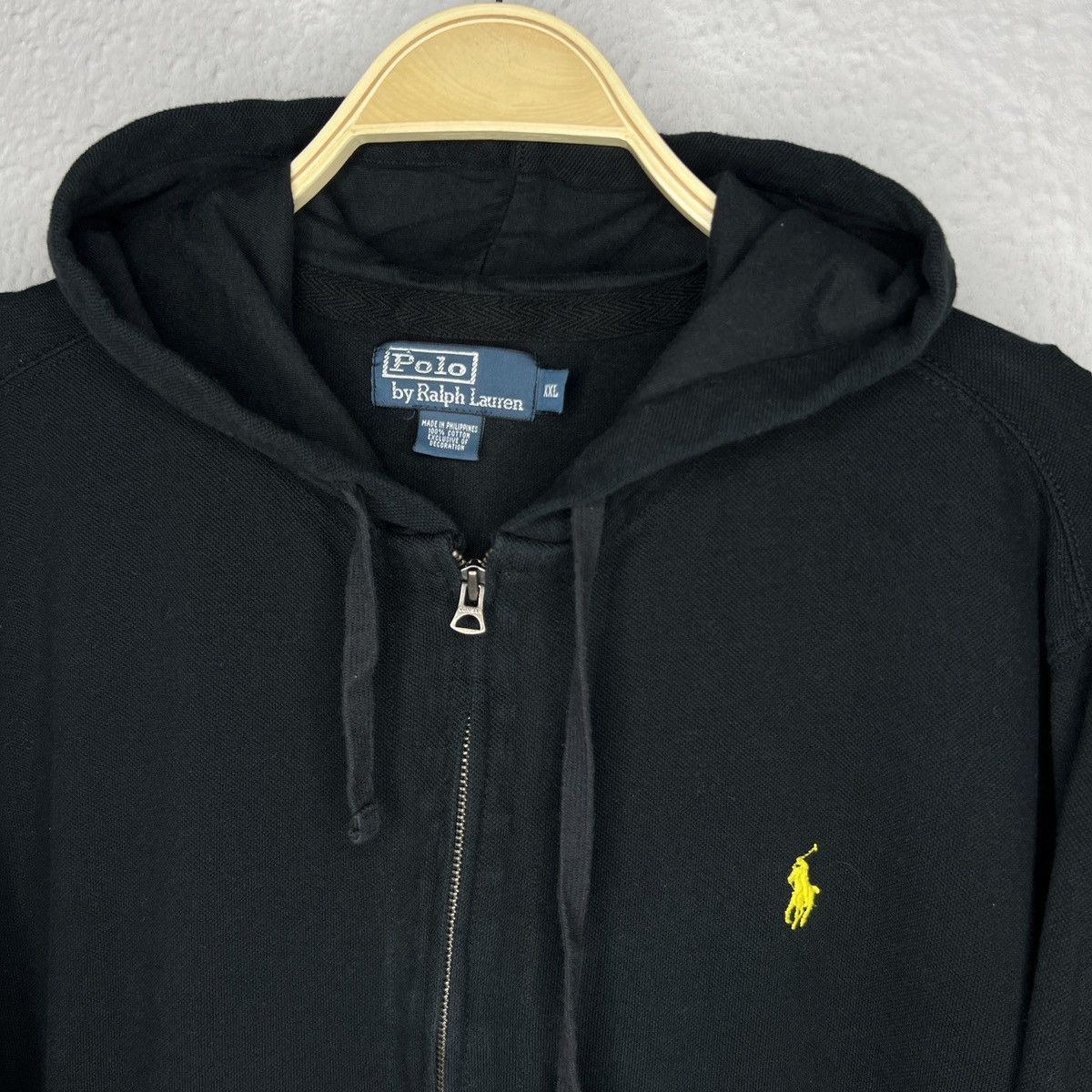 Polo Ralph Lauren Polo Ralph Lauren Hoodie Zip Black Sweatshirt Pony Logo Size US XXL / EU 58 / 5 - 5 Thumbnail