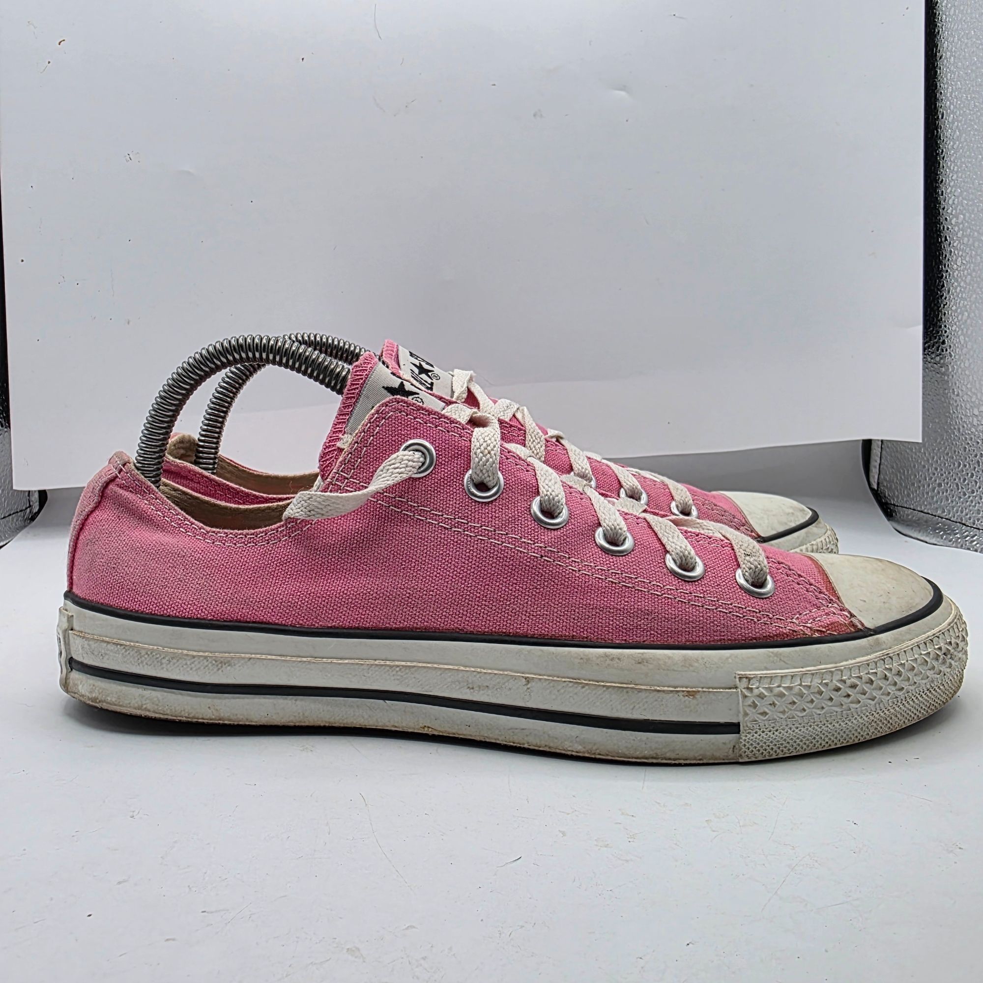 Converse Converse All Star Womens Size 9.5 Pink Canvas Low Top Sneake Size US 9.5 / IT 39.5 - 12 Thumbnail