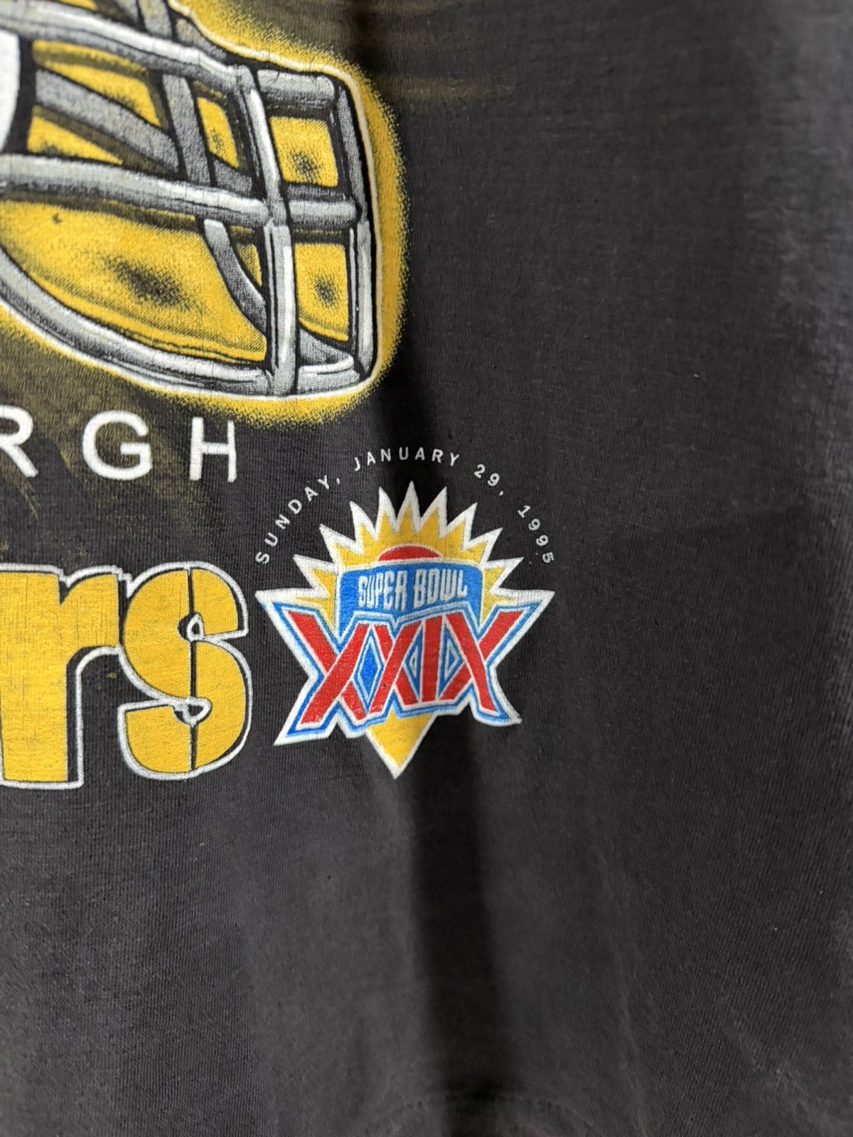 Vintage 1994 Vintage Pittsburgh Steelers Single Stitch Faded Tee XL Size US XL / EU 56 / 4 - 3 Thumbnail