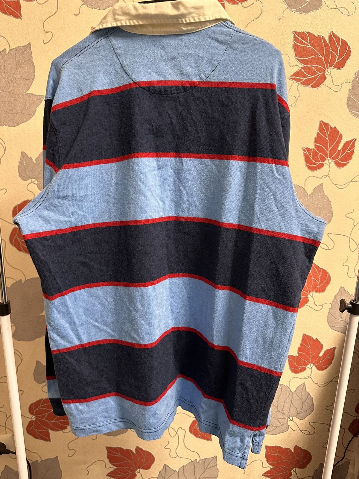 Nike NIKE Rugby Shirt Long Sleeve Striped Size US XL / EU 56 / 4 - 7 Thumbnail