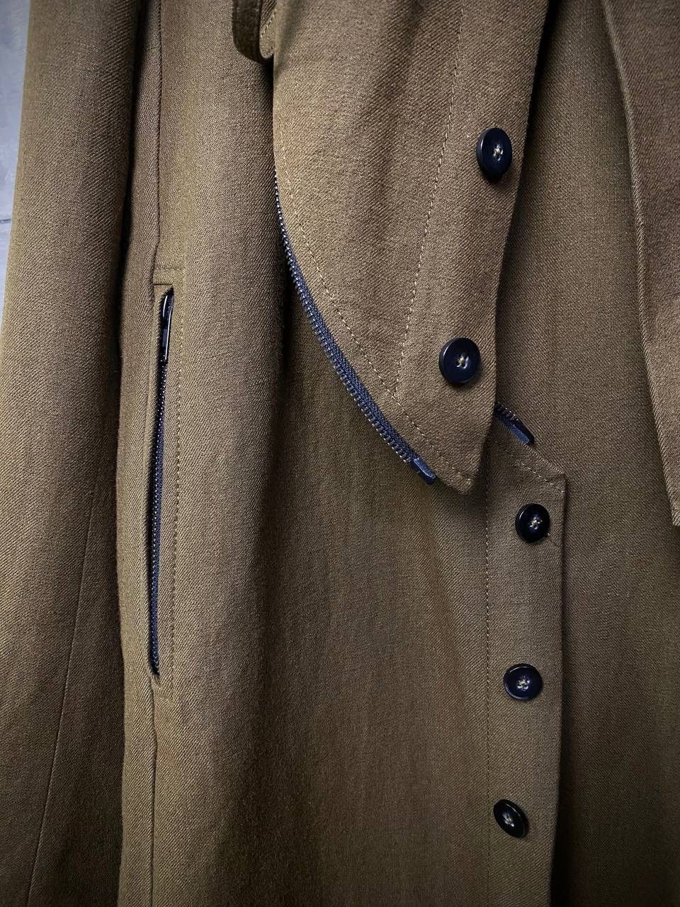 Ann Demeulemeester FW15 Wool Coat Zip Breast Sample Runway S-M Size US M / EU 48-50 / 2 - 4 Thumbnail