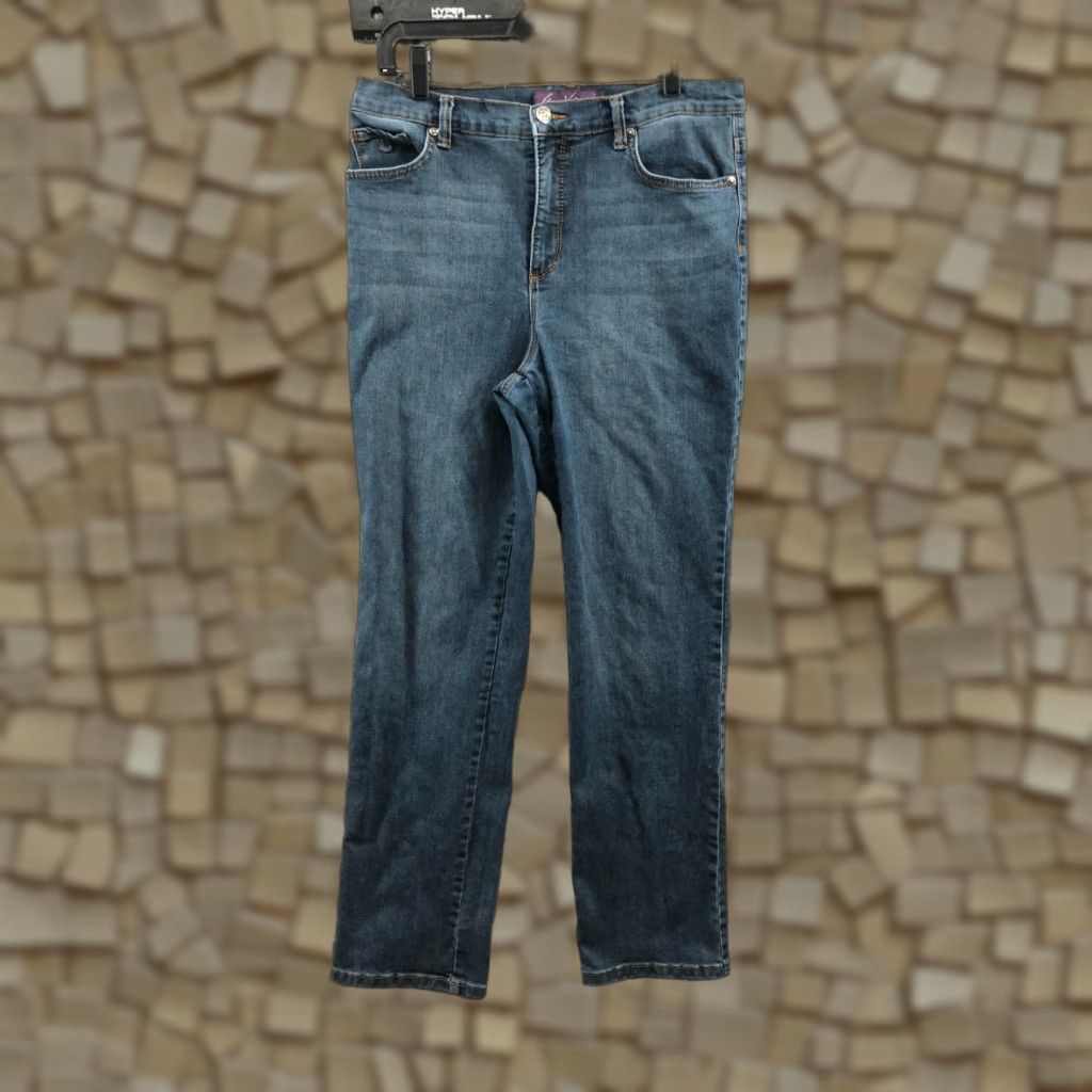 Gloria Vanderbilt VINTAGE Gloria Vanderbilt Amanda High Rise Tapered Jeans 10 Womens Medium Wash Blue (Regular) Size 32" / US 10 / IT 46 - 1 Thumbnail