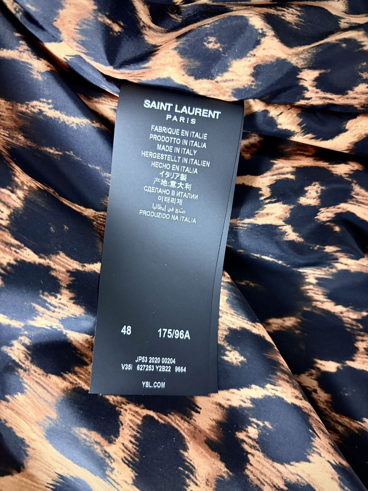 Saint Laurent Paris Saint laurent leopard bomber Size US M / EU 48-50 / 2 - 4 Thumbnail