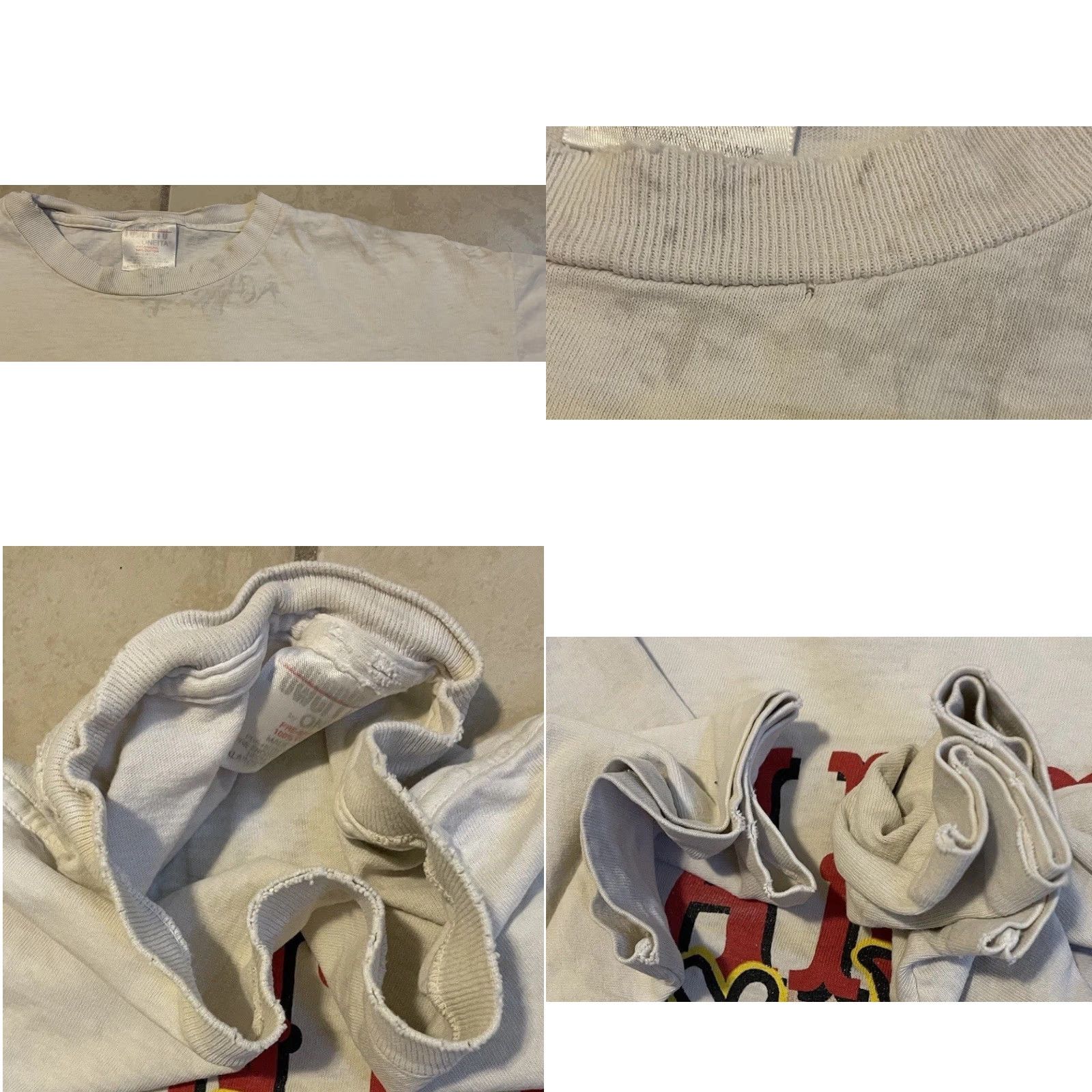 Vintage VINTAGE 90s Wanted Blood Donor Thrashed Faded Distressed Shirt S Mens White Short Sleeve Medical Doctor Humor Joke Punk Size US S / EU 44-46 / 1 - 9 Thumbnail